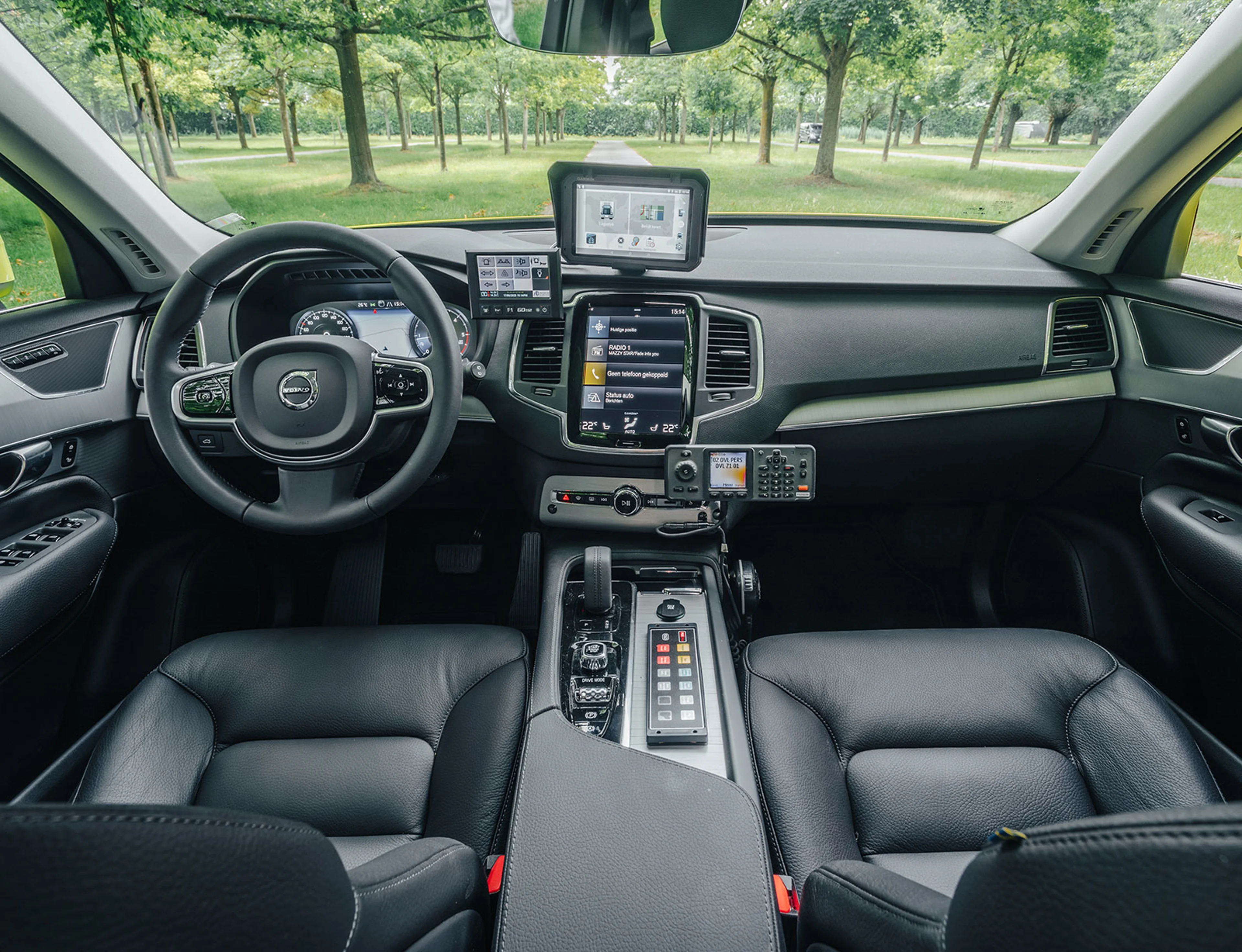 Intérieur d'une Volvo XC90 avec Intervention Pacl