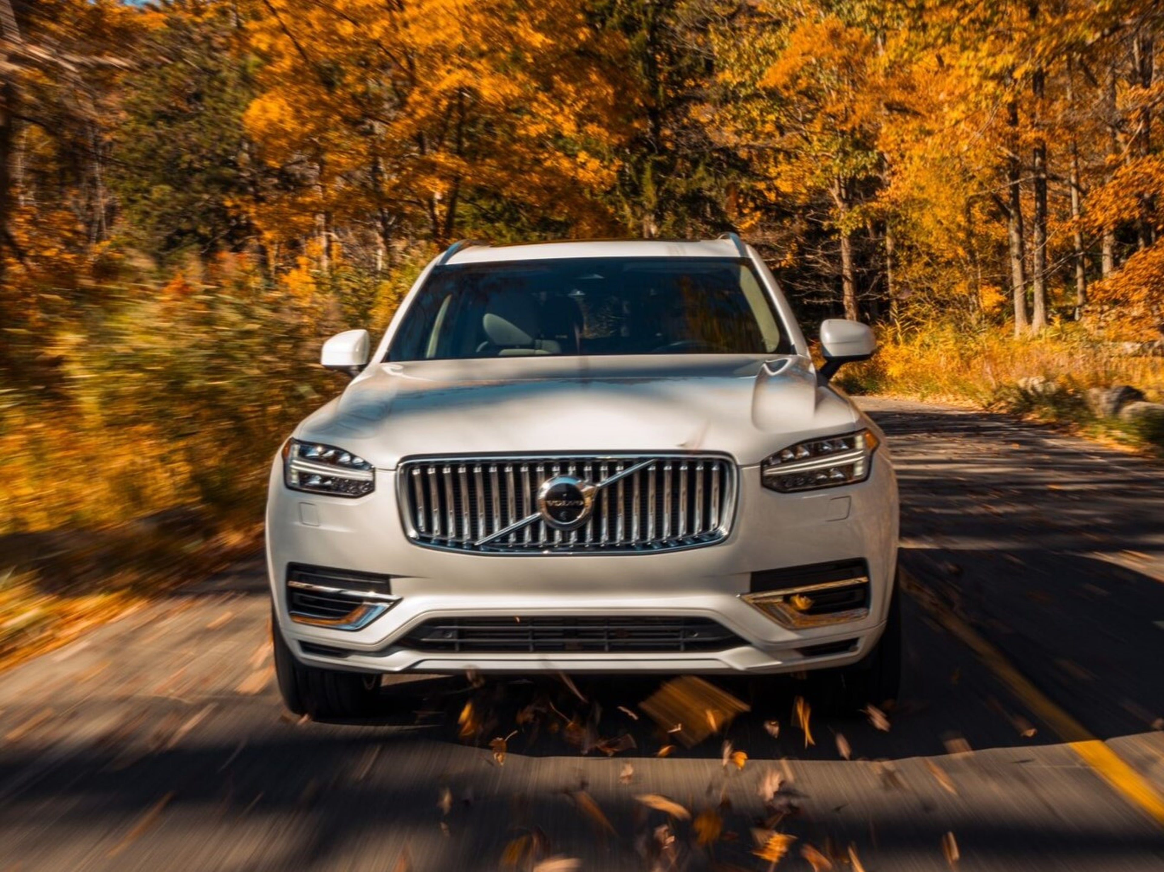 Certified by Volvo - Volvo XC90 driving on scenic fall road