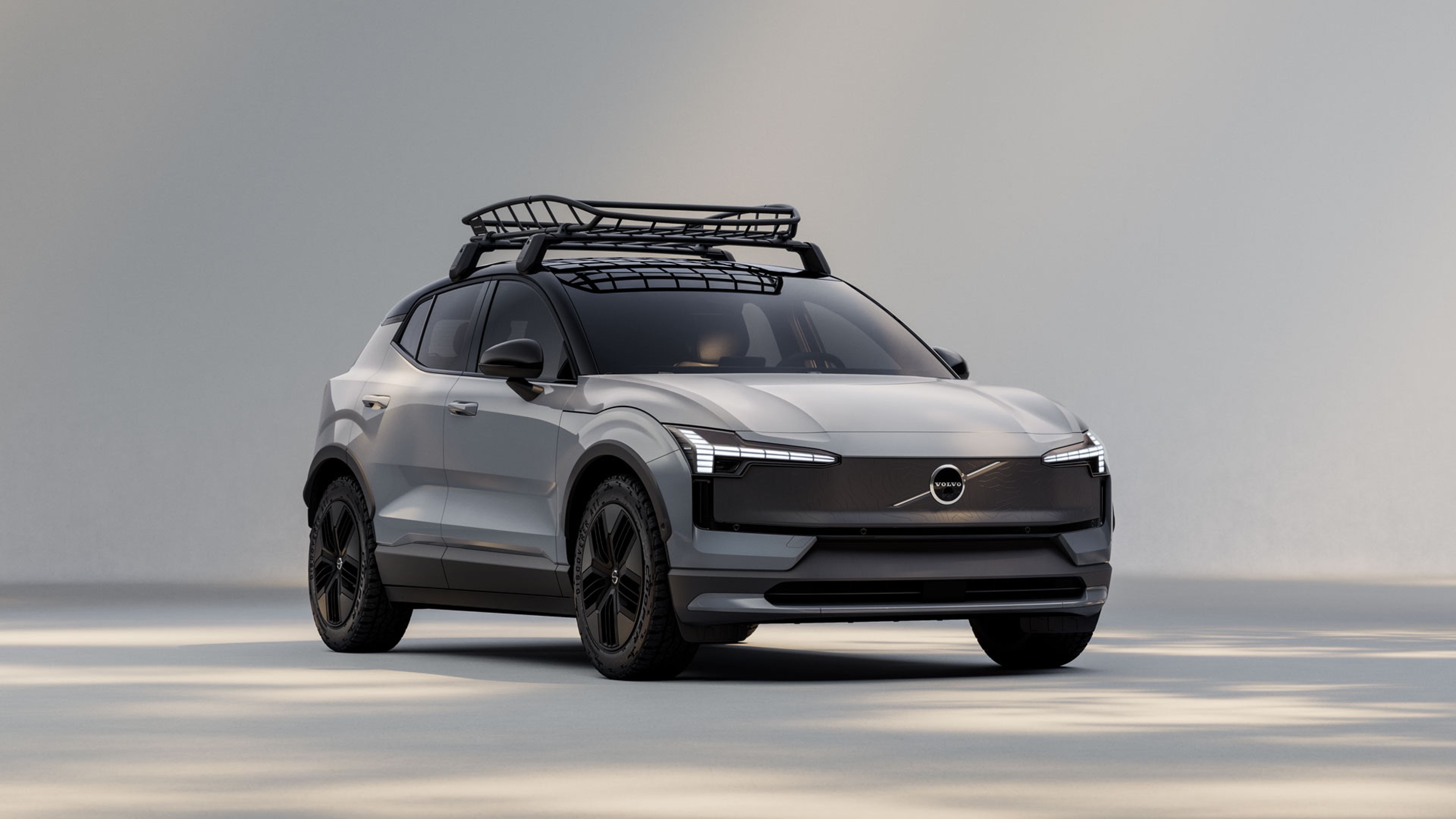 EX40 Cross Country sett forfra med takgrind