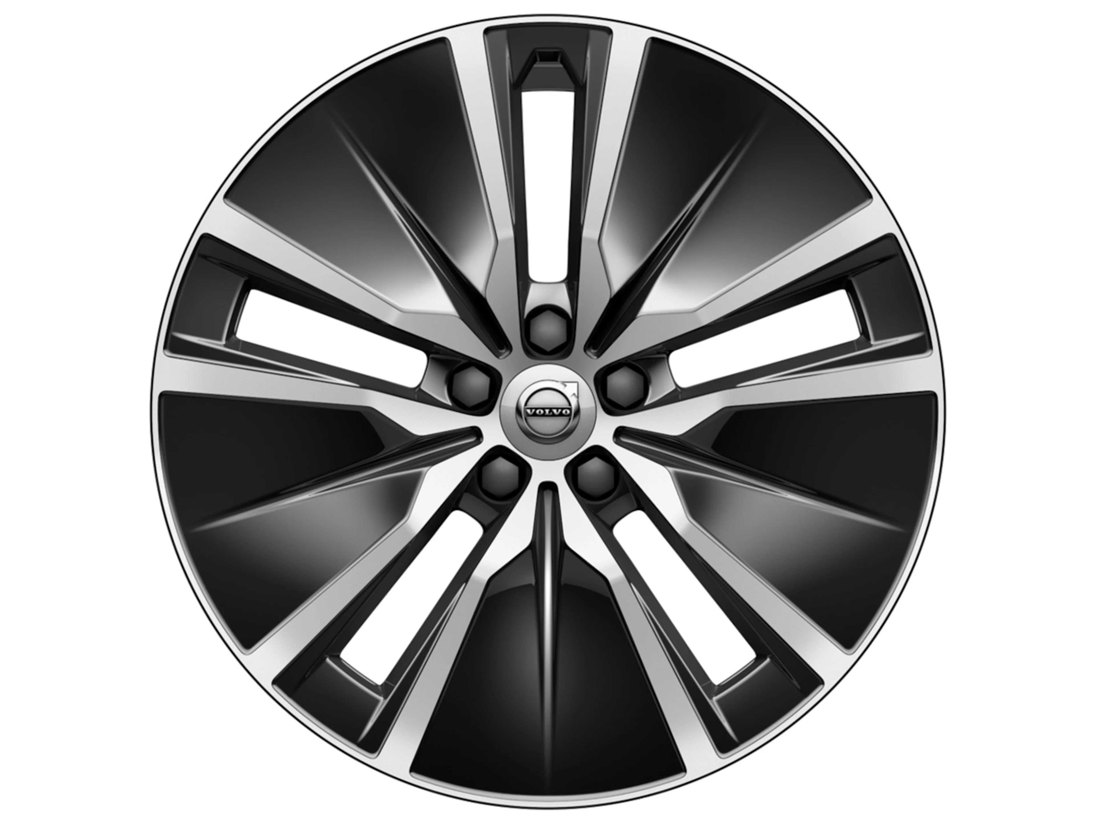 Cerchi 19" a 5 razze doppie Black Diamond Cut - 1079