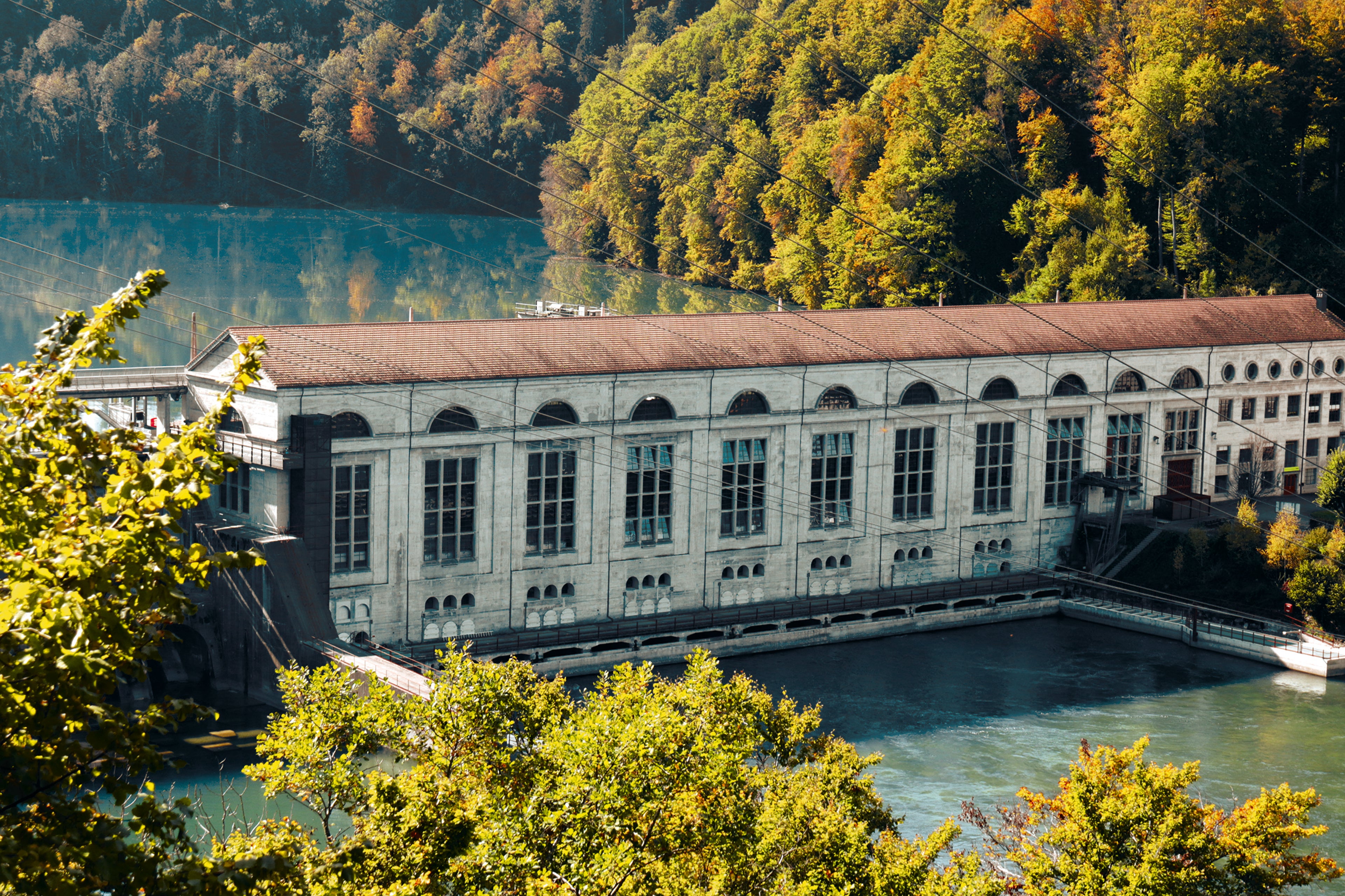 Das Wasserkraftwerk in Wohlen bei Bern