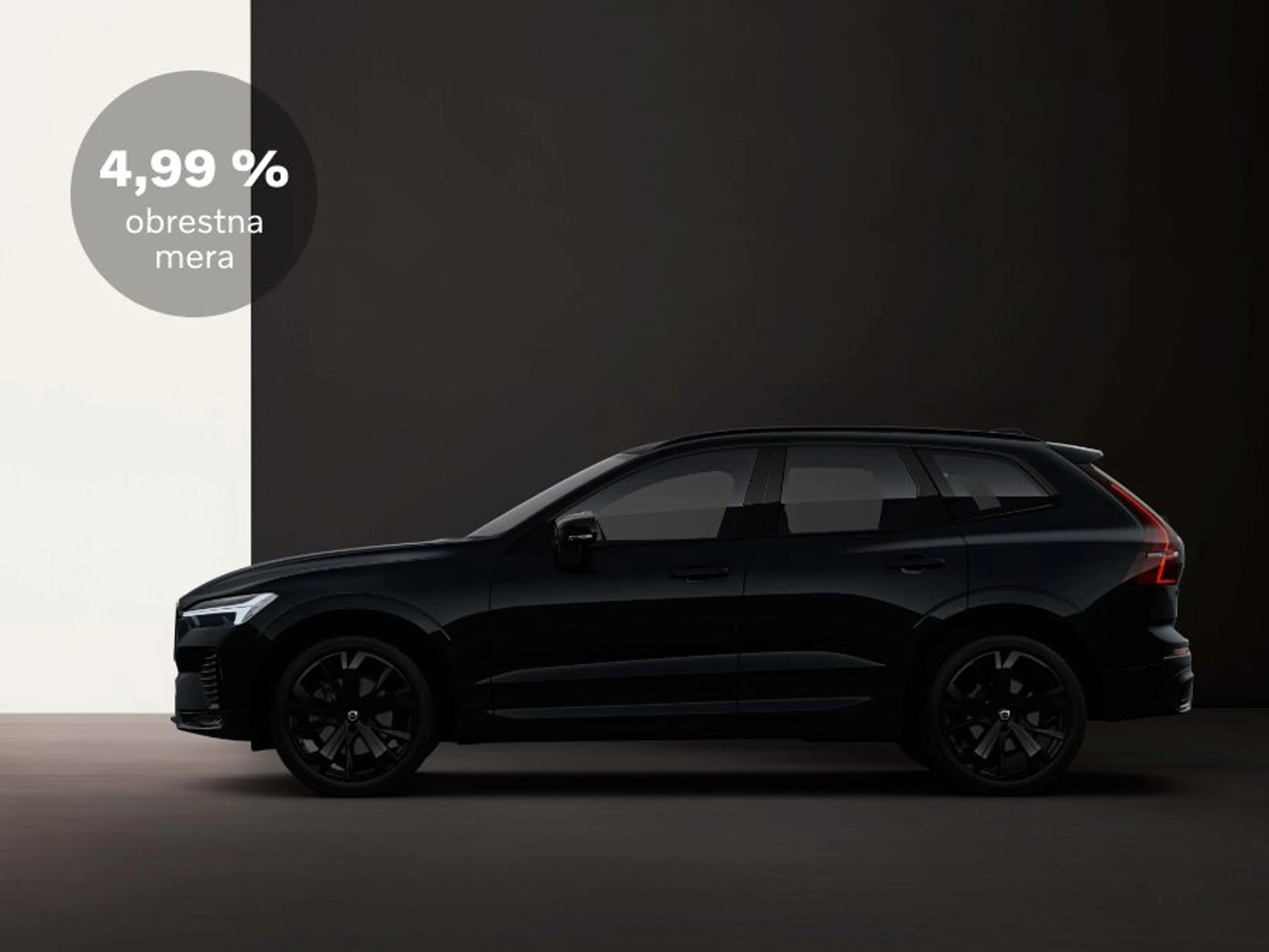 Volvo XC60 Black Edition s promocijsko obrestno mero 4,99 %.