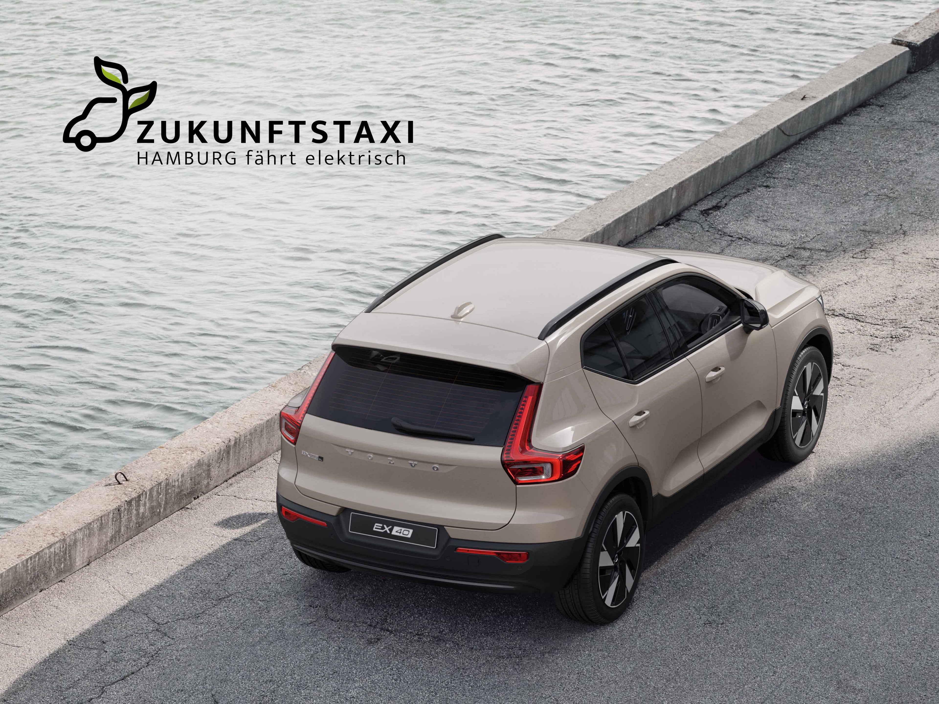 Ein Volvo EX40 für das Volvo Zukunftstaxi