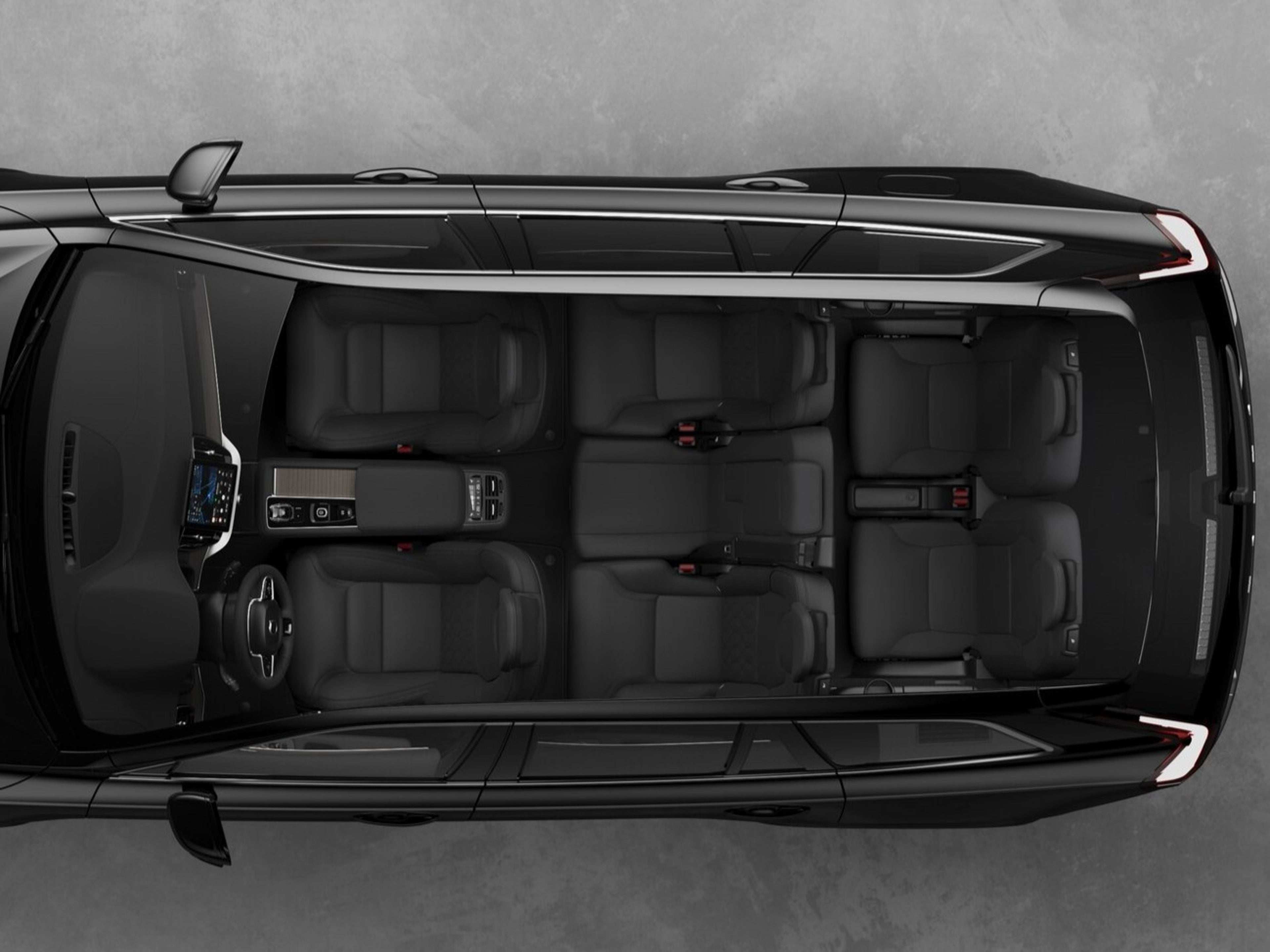 XC90 Interior top-down