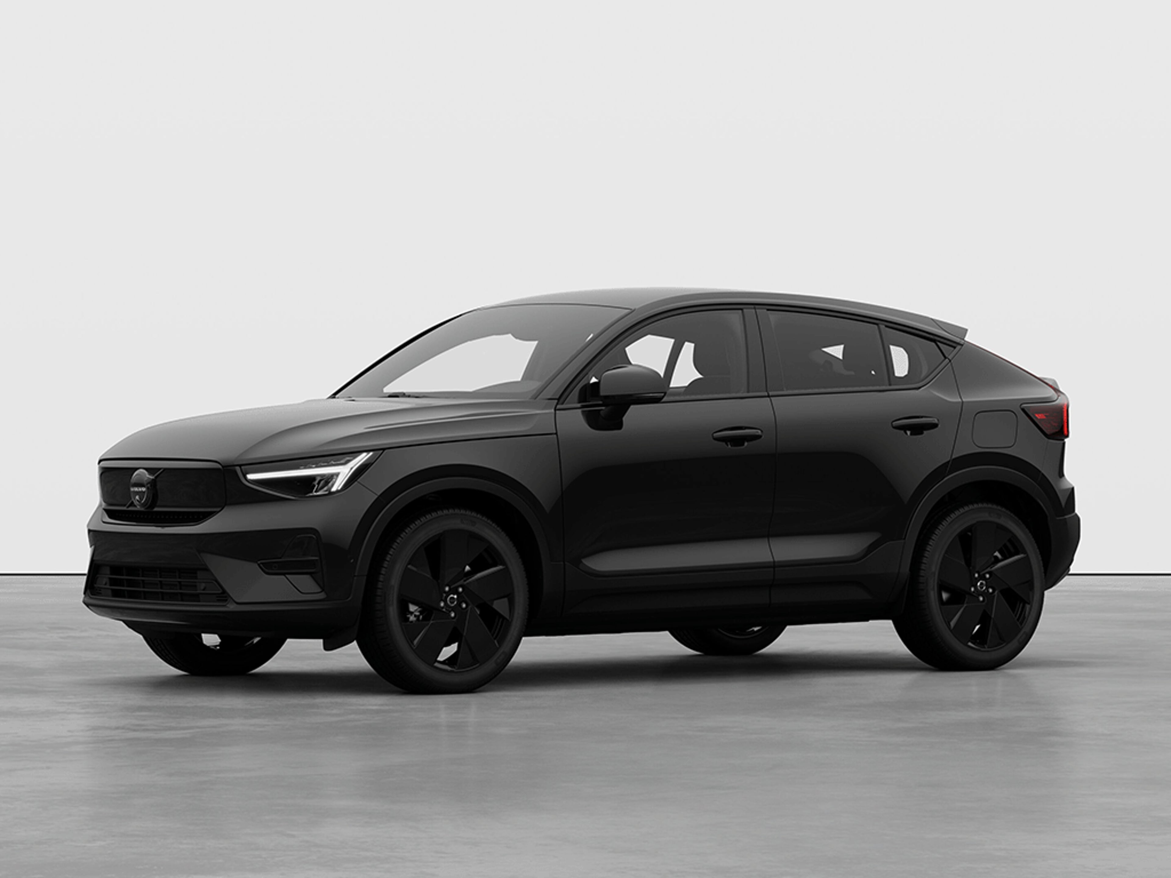 Seitenansicht des Volvo EC40 Black Edition.