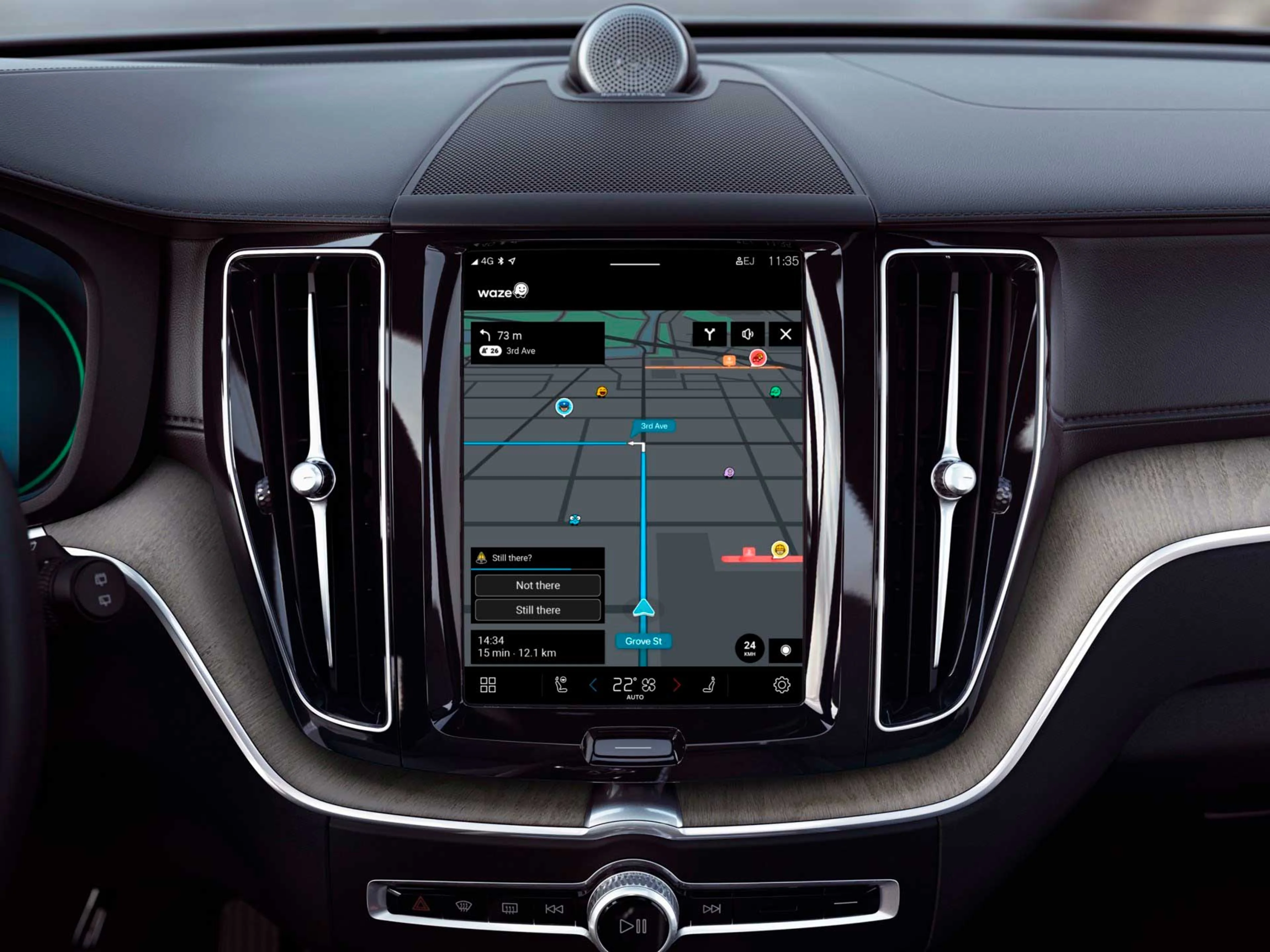 volvo cars dispone de waze para todos sus nuevos modelos