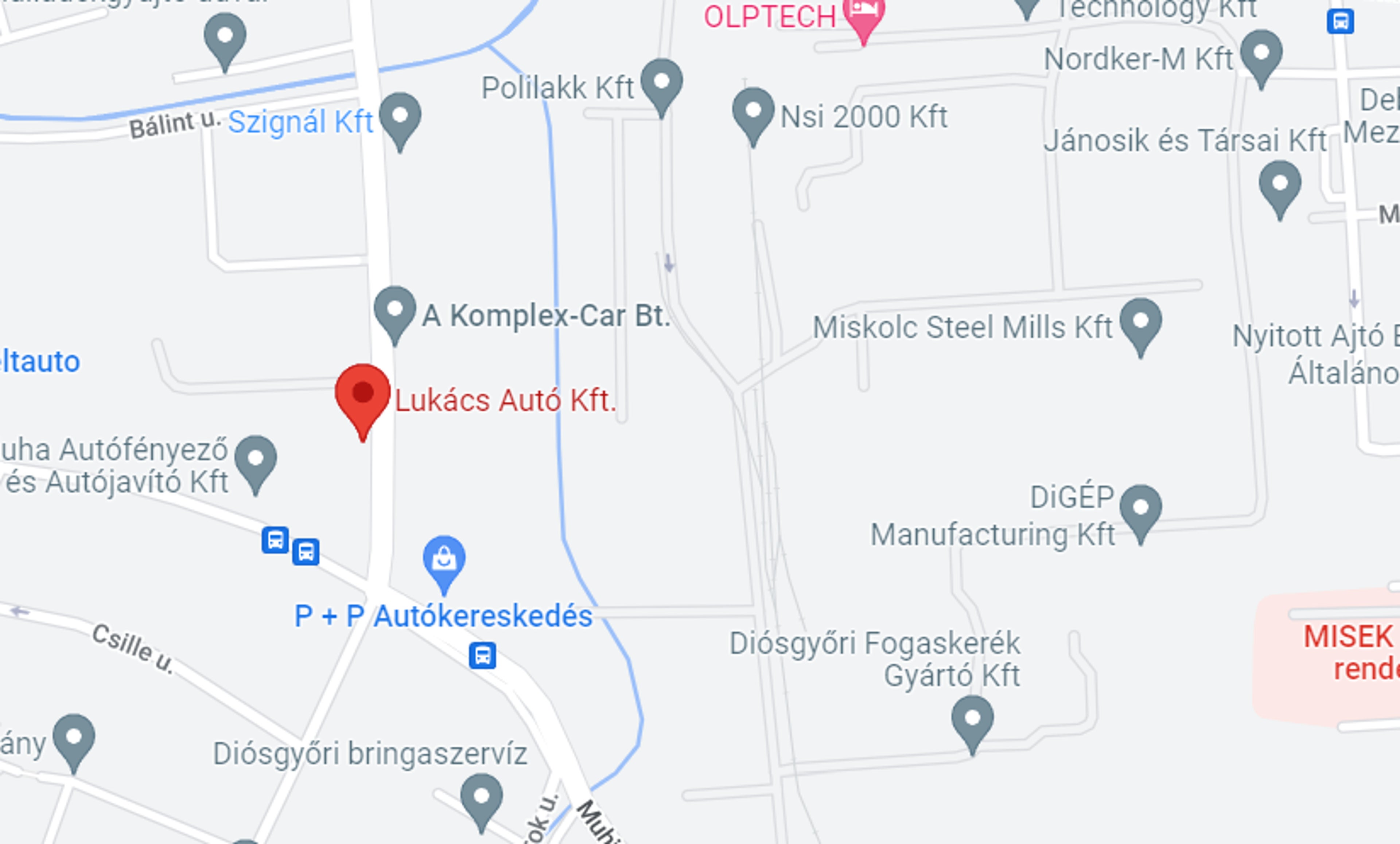 Lukács Autó lokációja térképen
