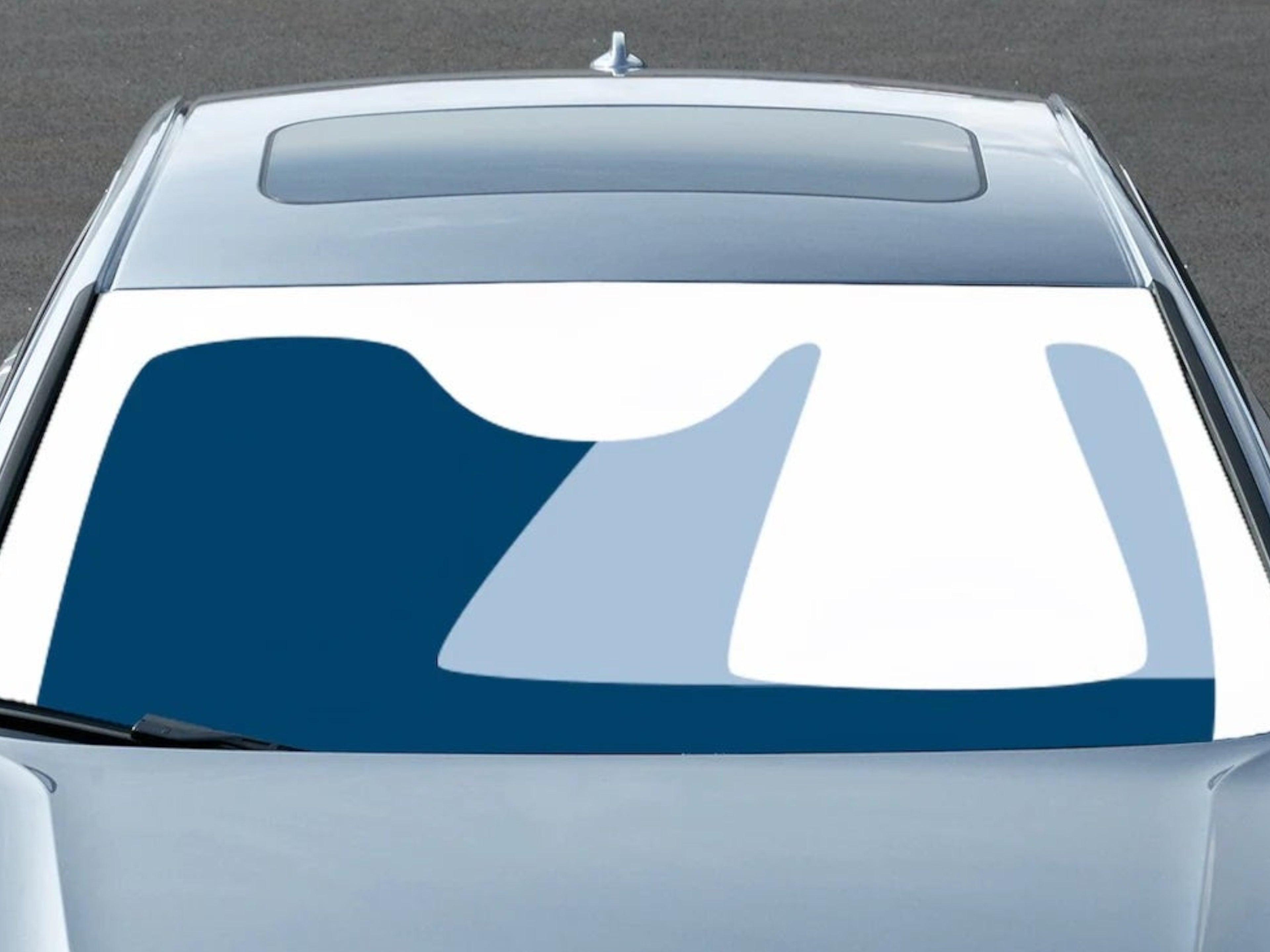 Zóny čelního skla vozu Volvo