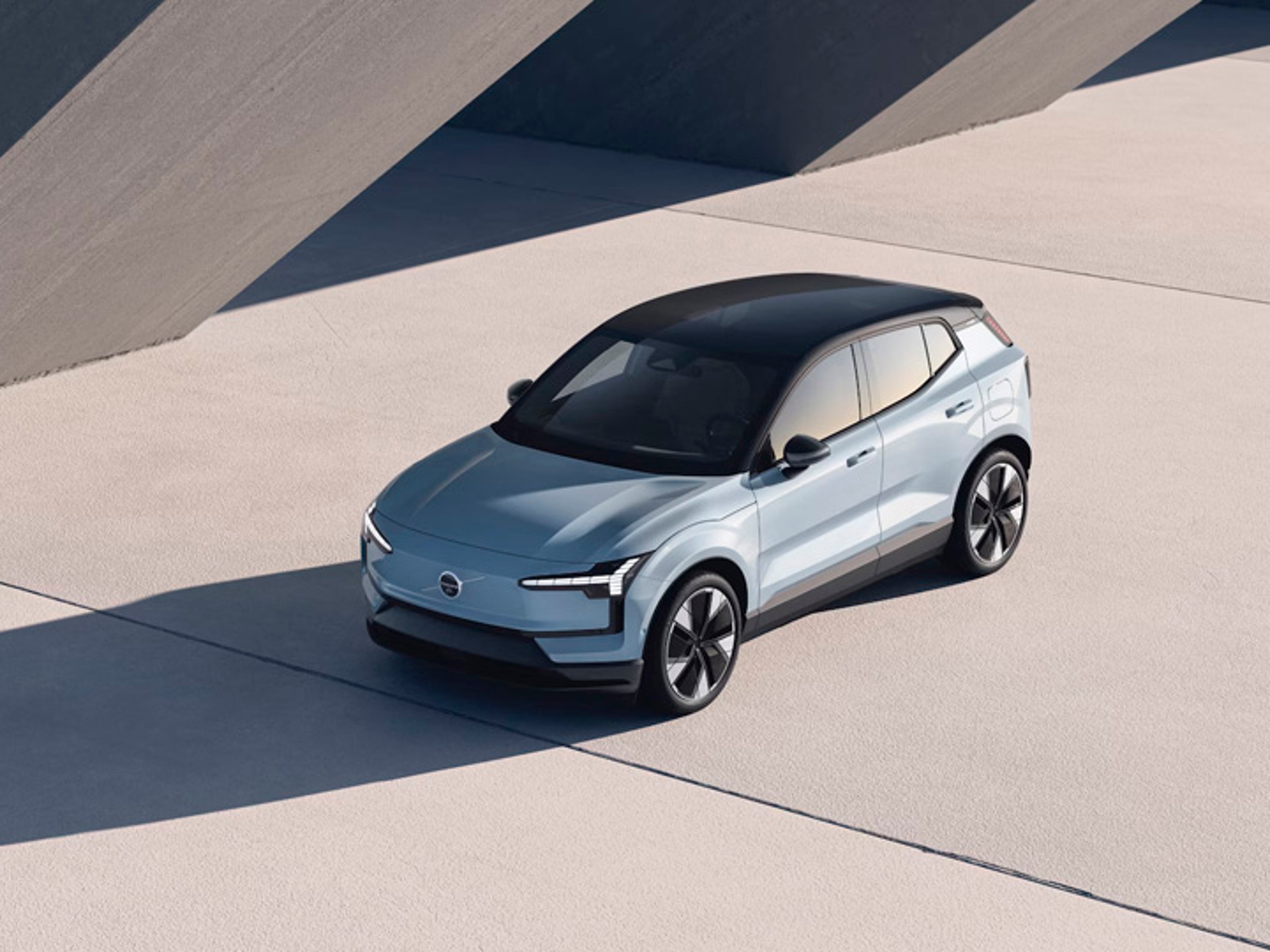 Volvo EX30 vista aérea