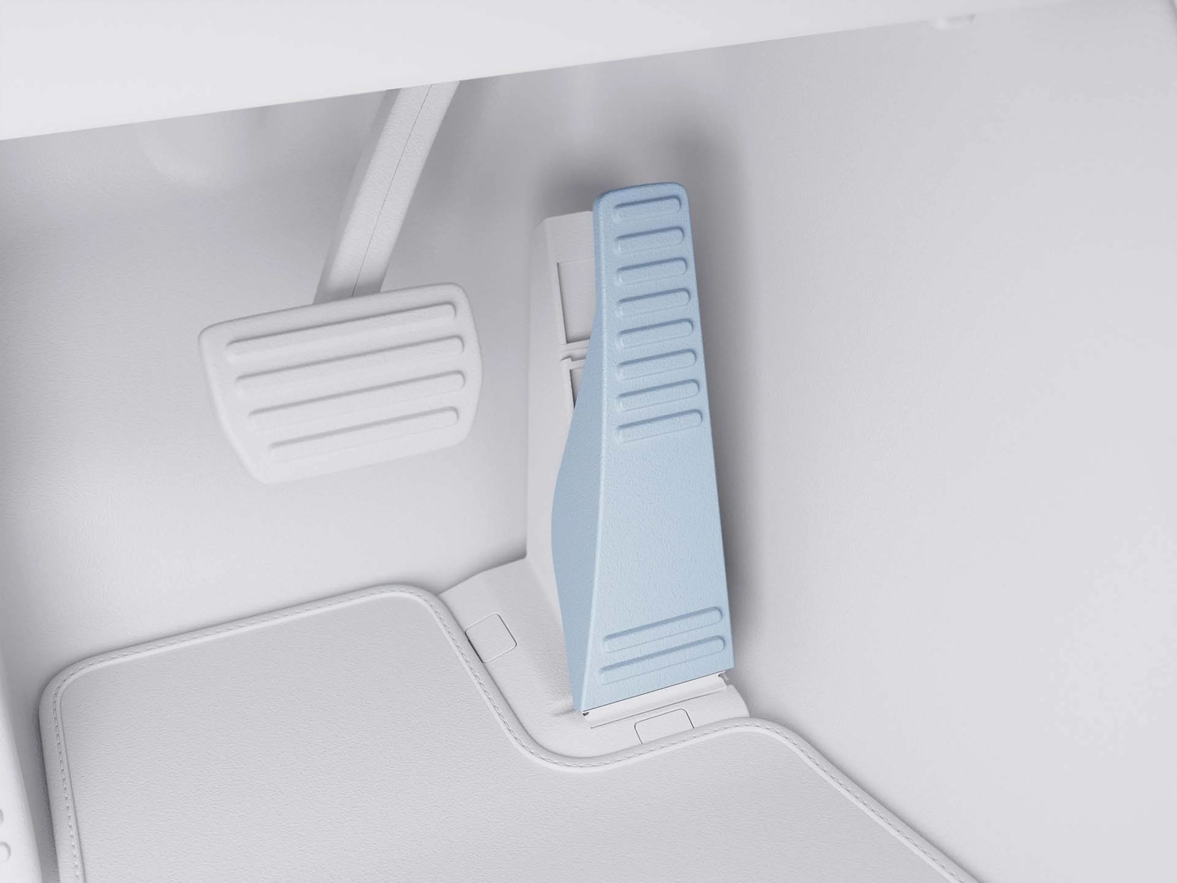 Closeup des Gaspedals in einem Volvo