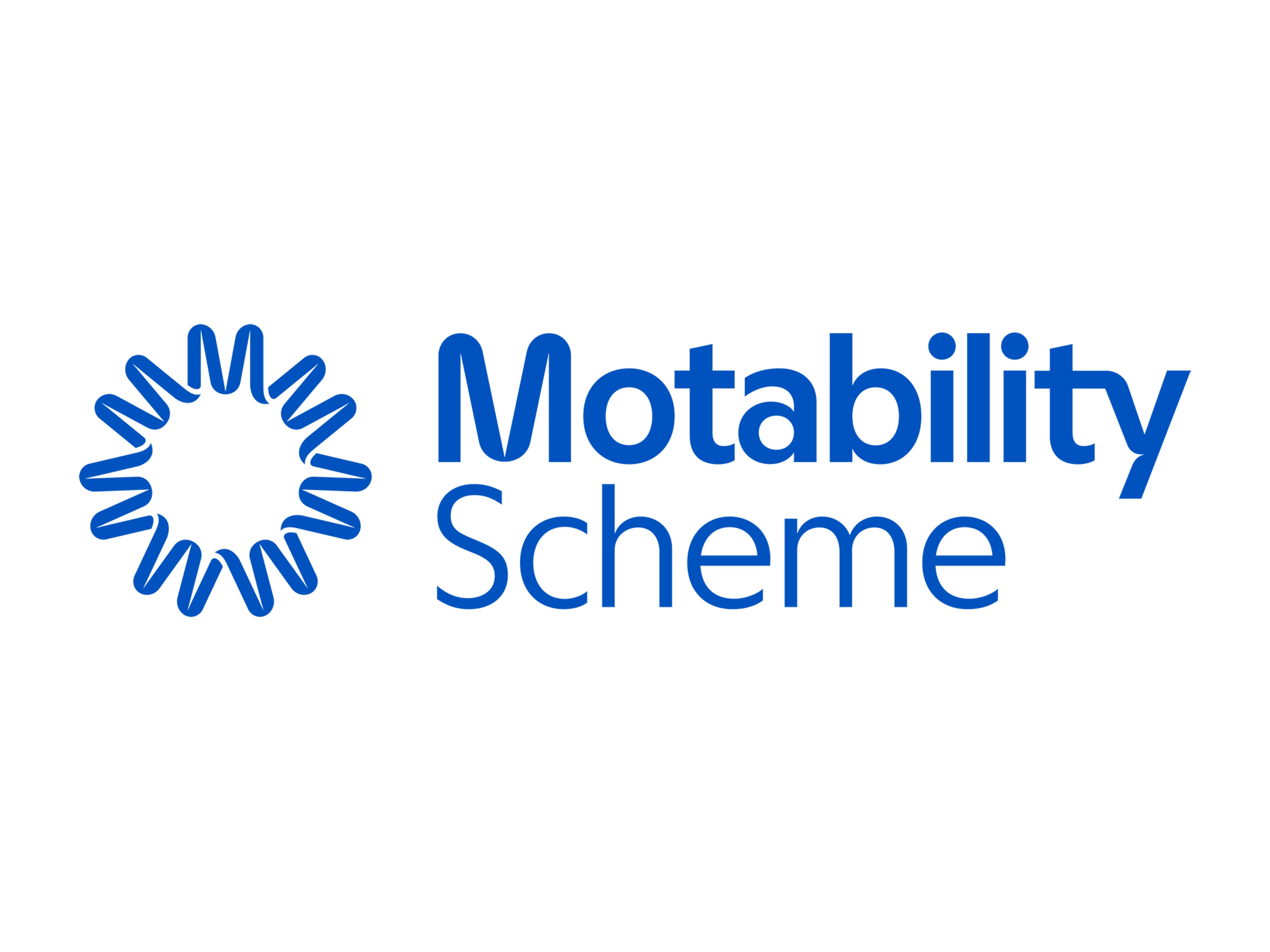 Motability Scheme logo in blue