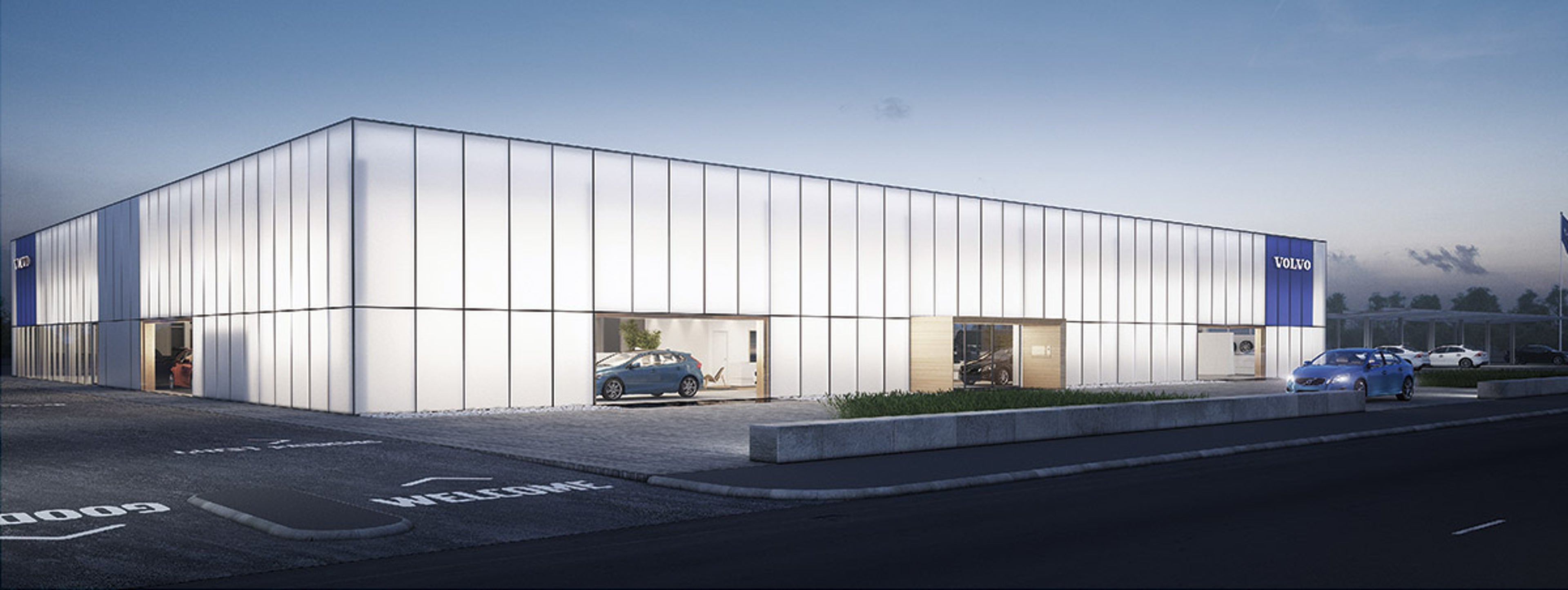 ボルボ店外写真