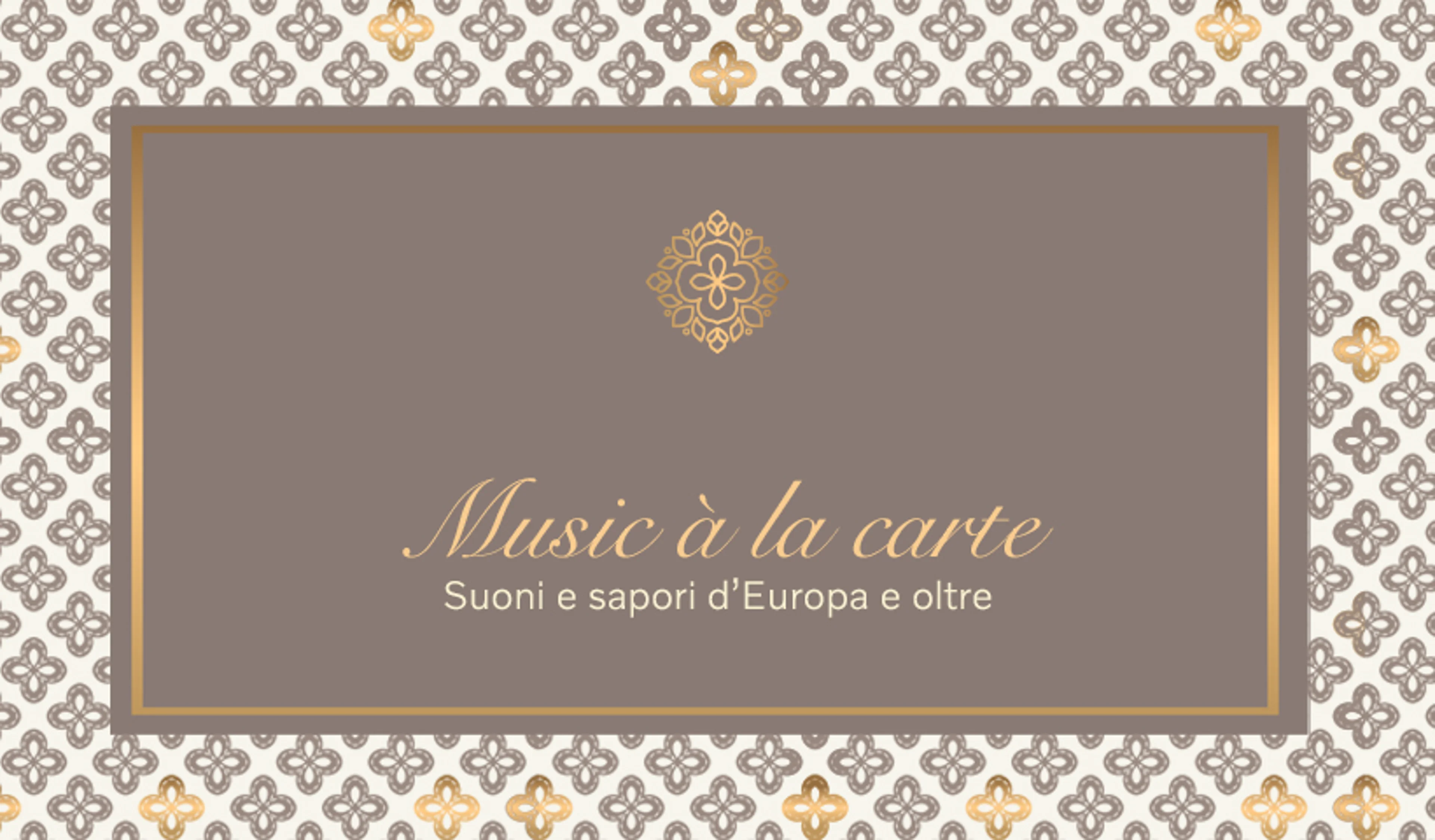 MUSIC À LA CARTE