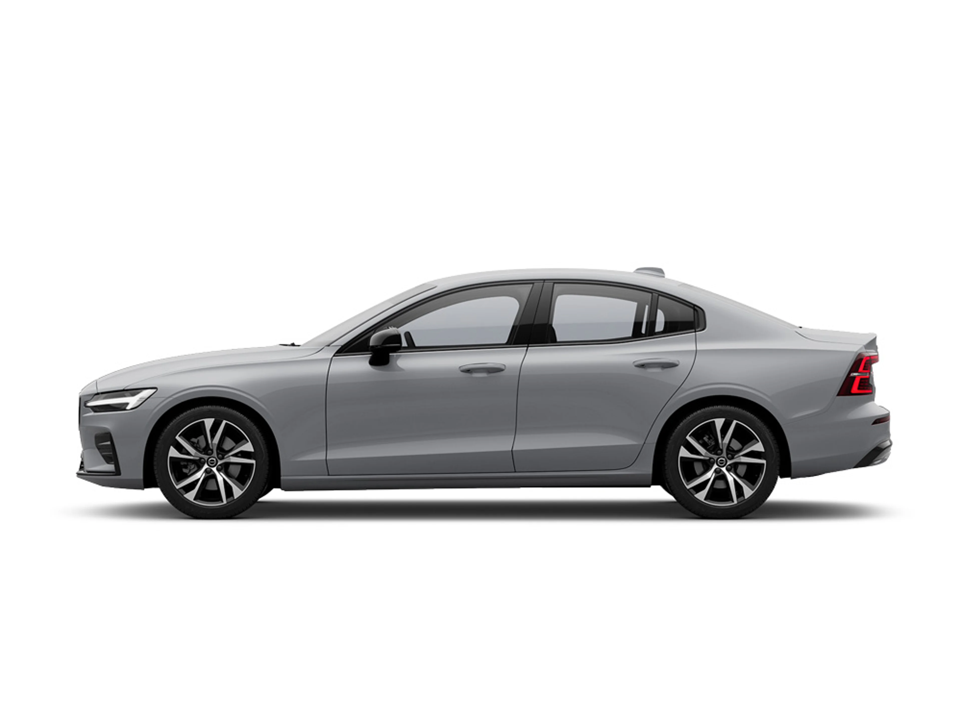 Vue latérale d'une voiture d'occasion Volvo S60.