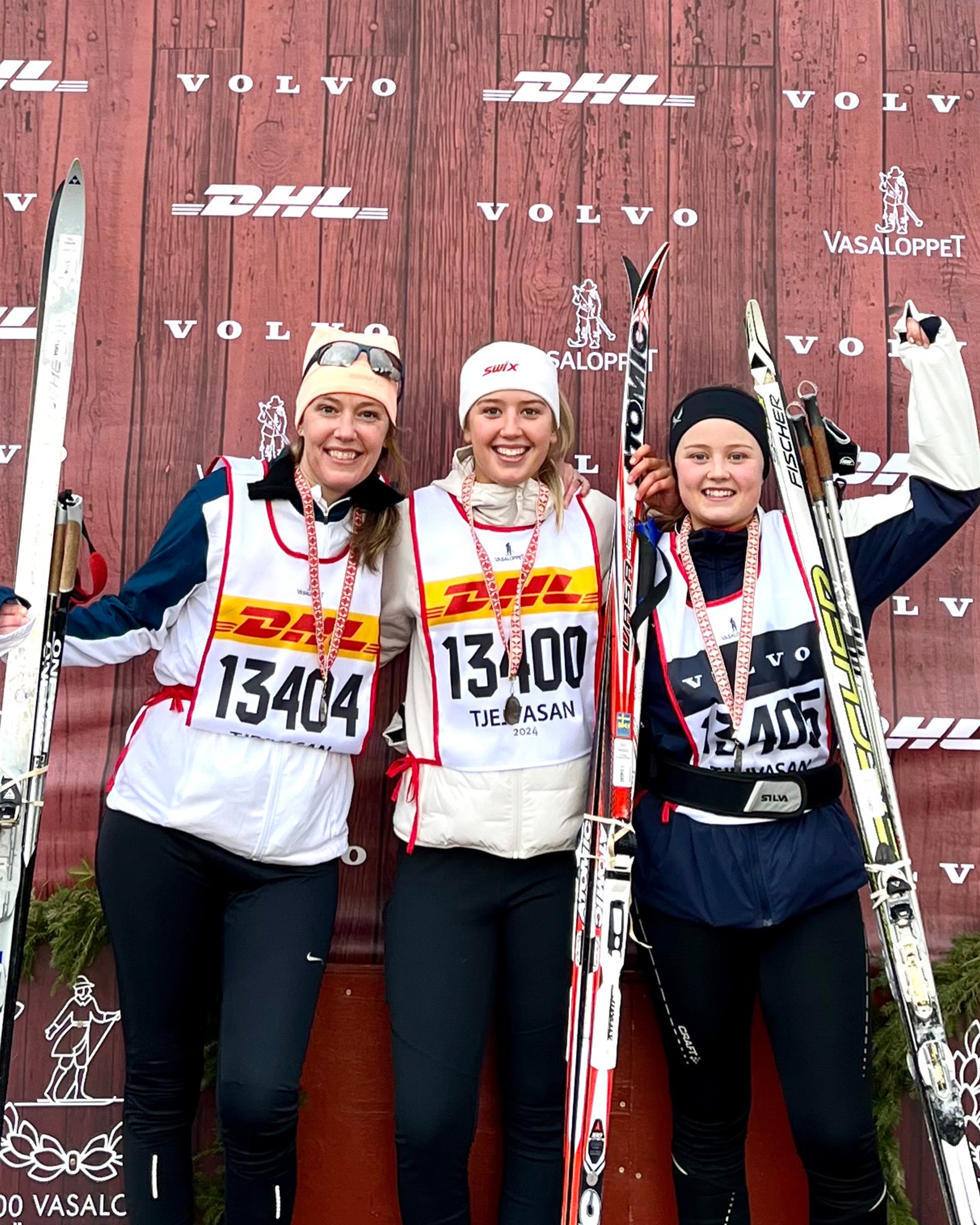 Ettan, tvåan och trean i Tjejvasan