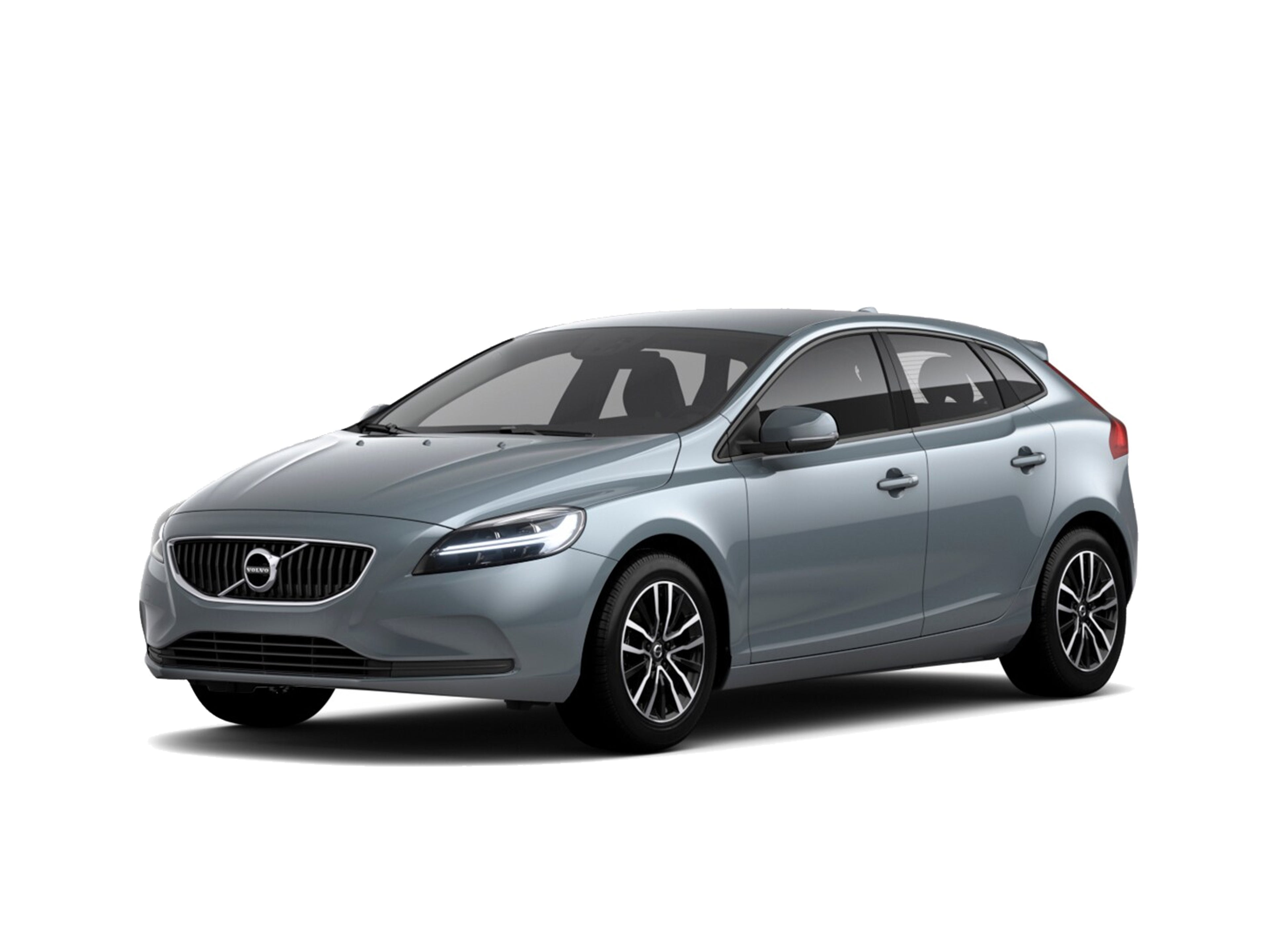 A side facing profile of the Volvo V40.