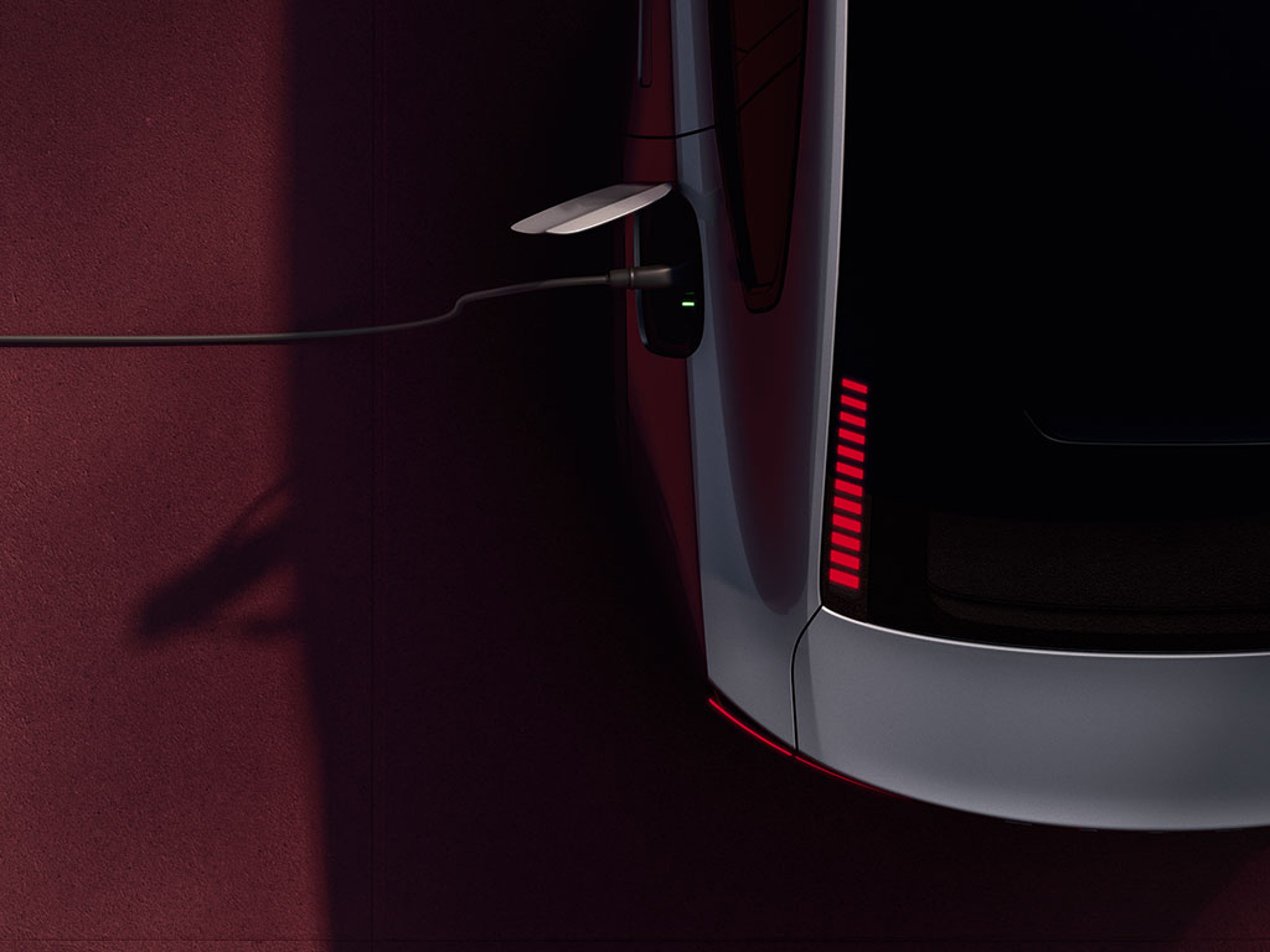 Vue de haut d’une ES90 en charge.