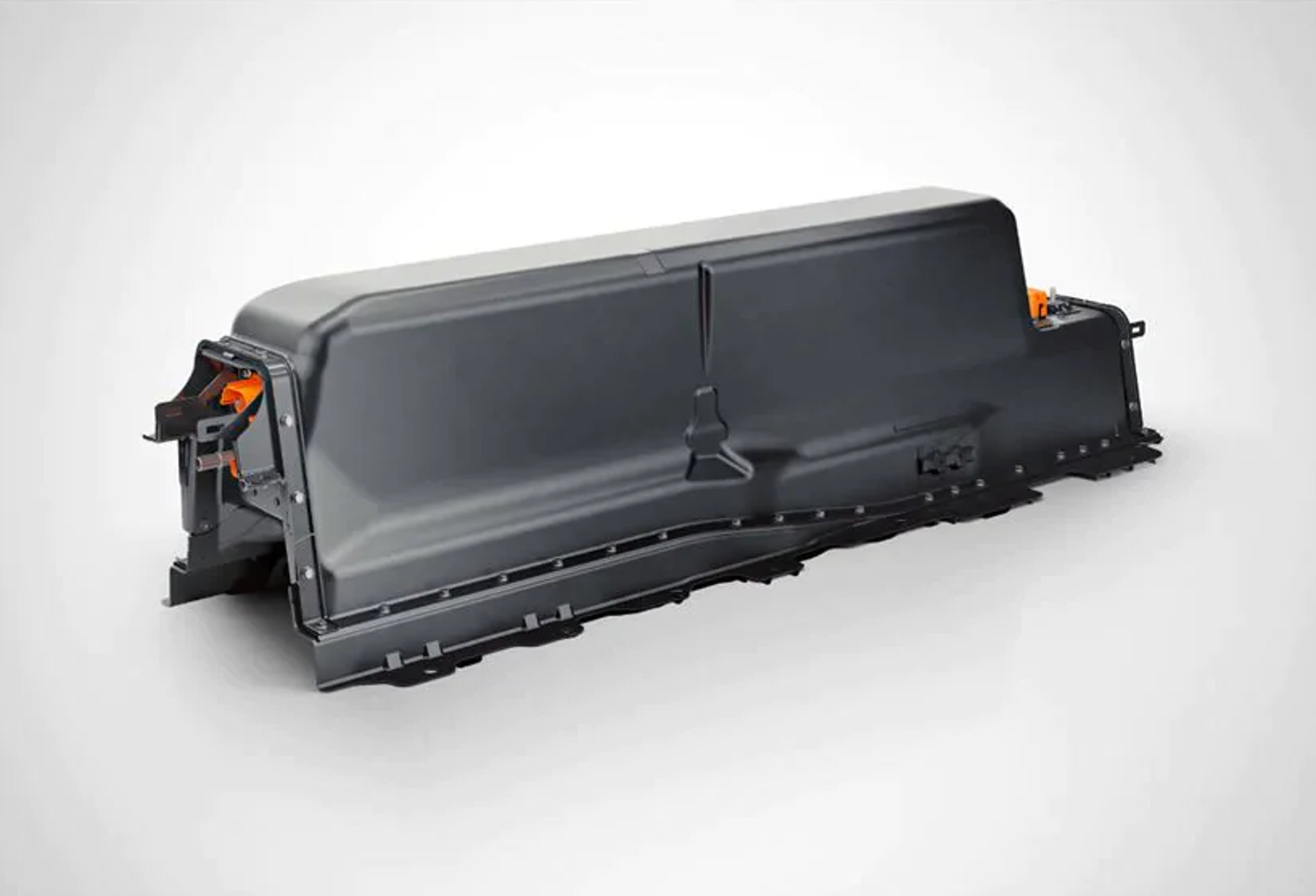 Abbildung eines grauen Lithium-Ionen-Akku.