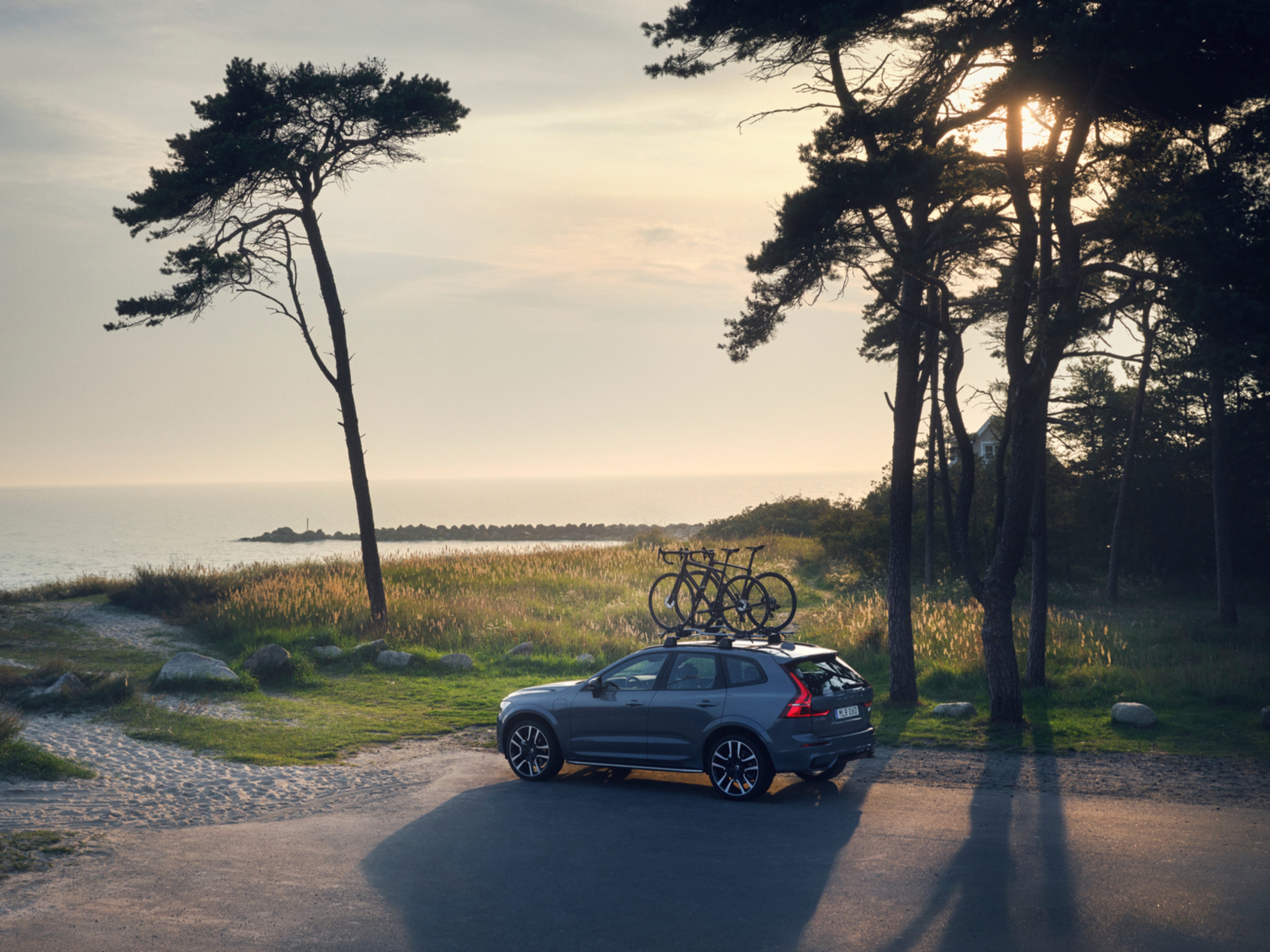 Volvo XC60 con portabicicletas.