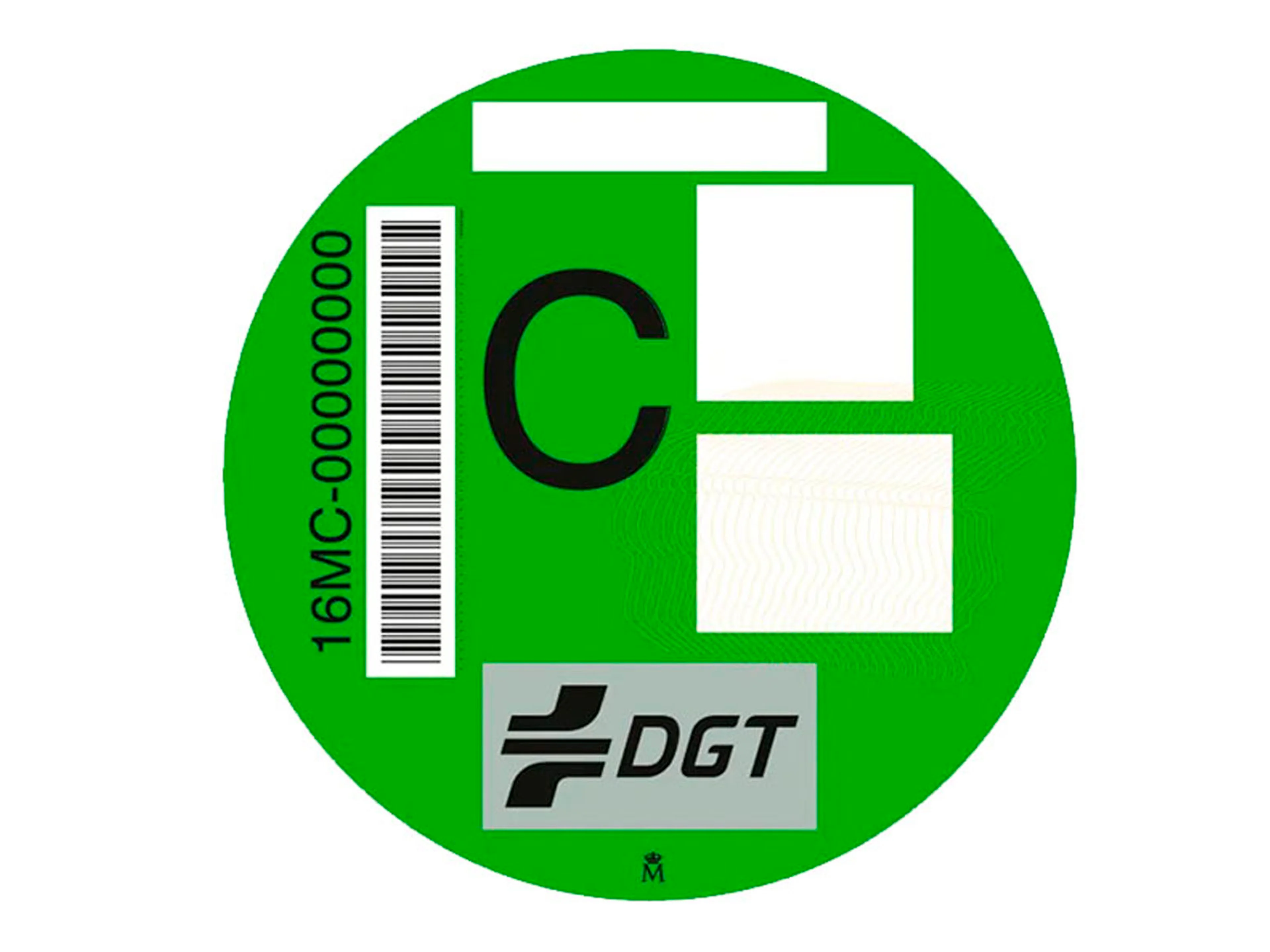 Volvo etiqueta medioambiental verde C