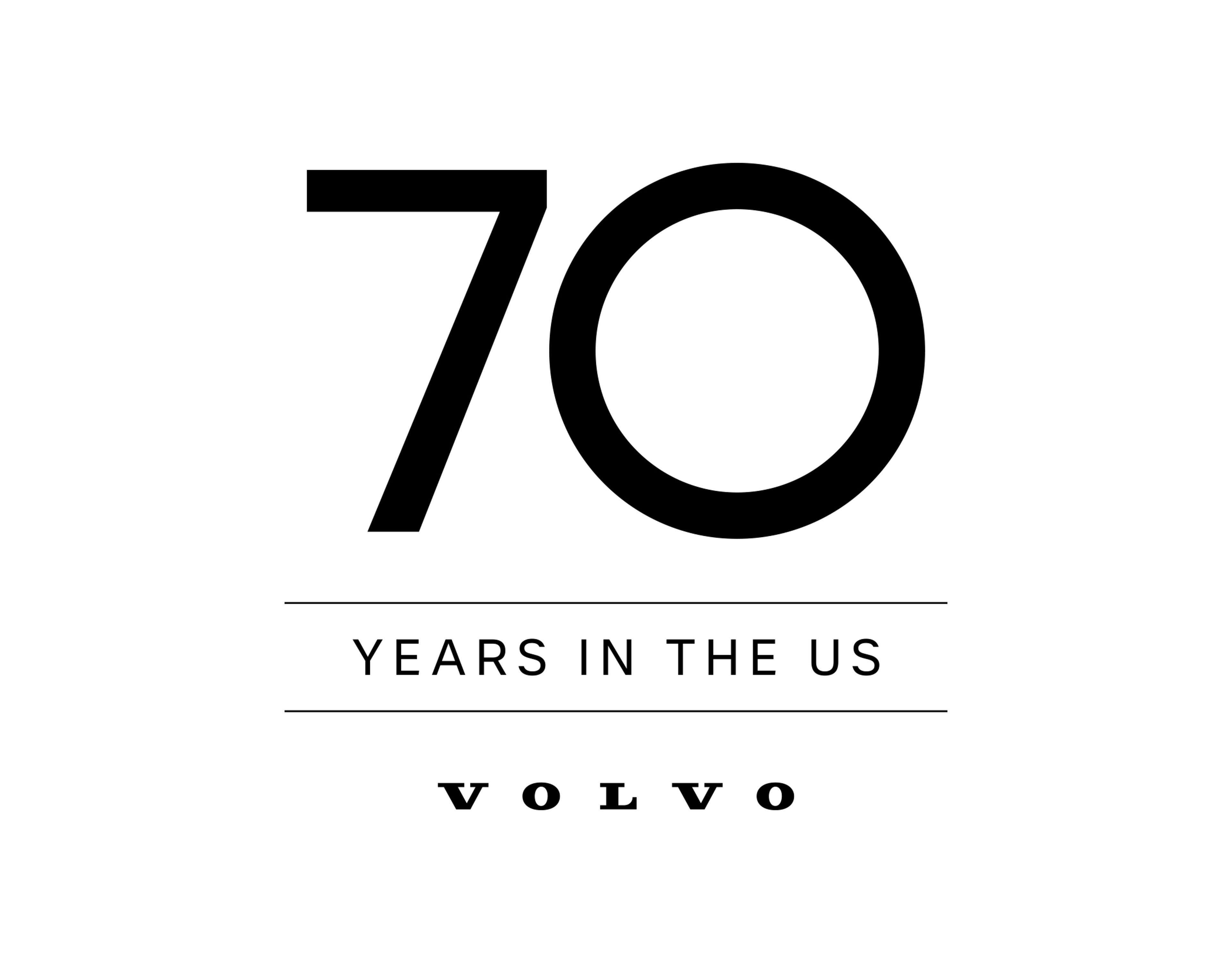 Volvo Cars 70th Anniversary in the US Logo