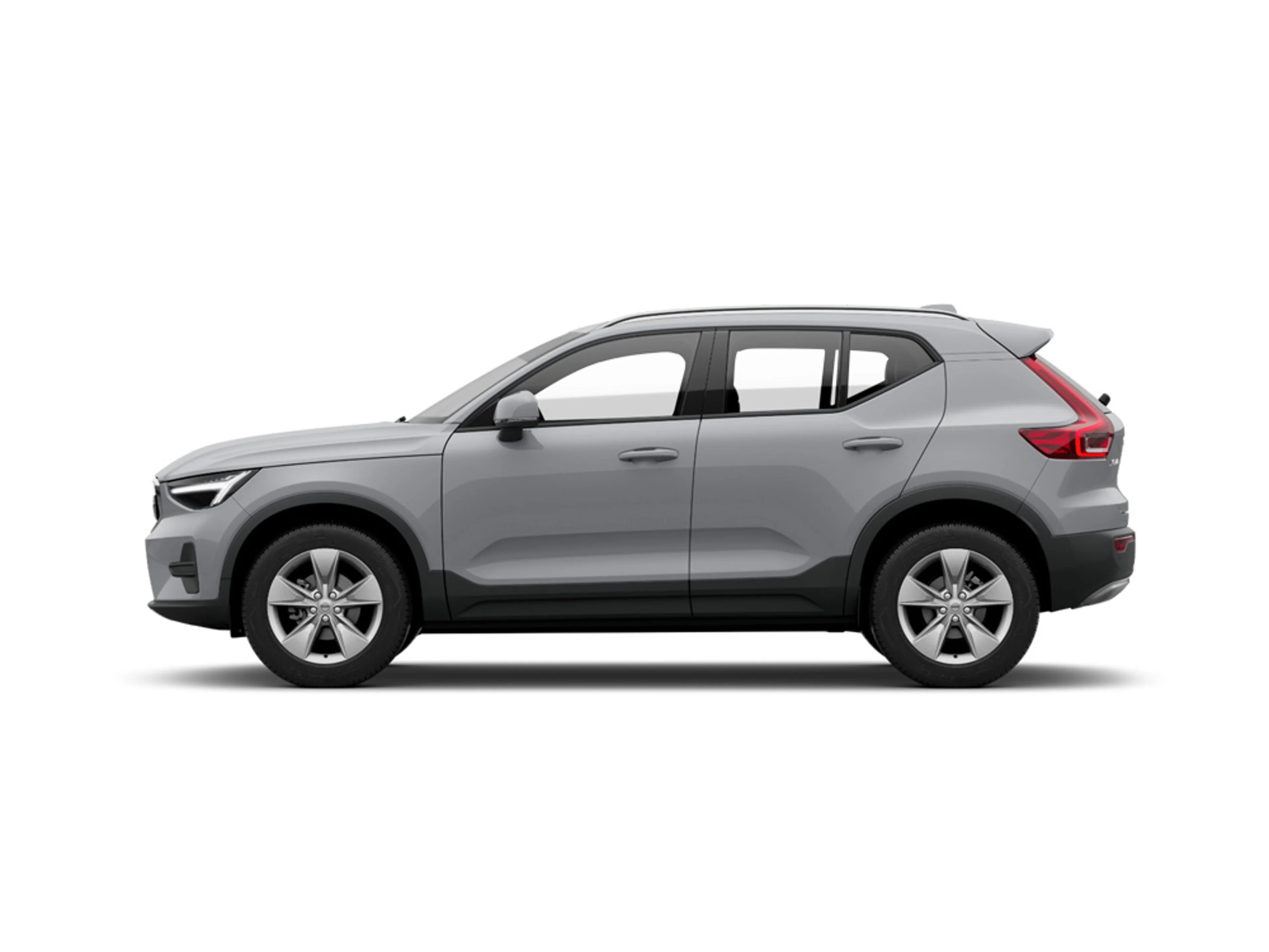 Vue latérale d'une voiture d'occasion Volvo XC40.