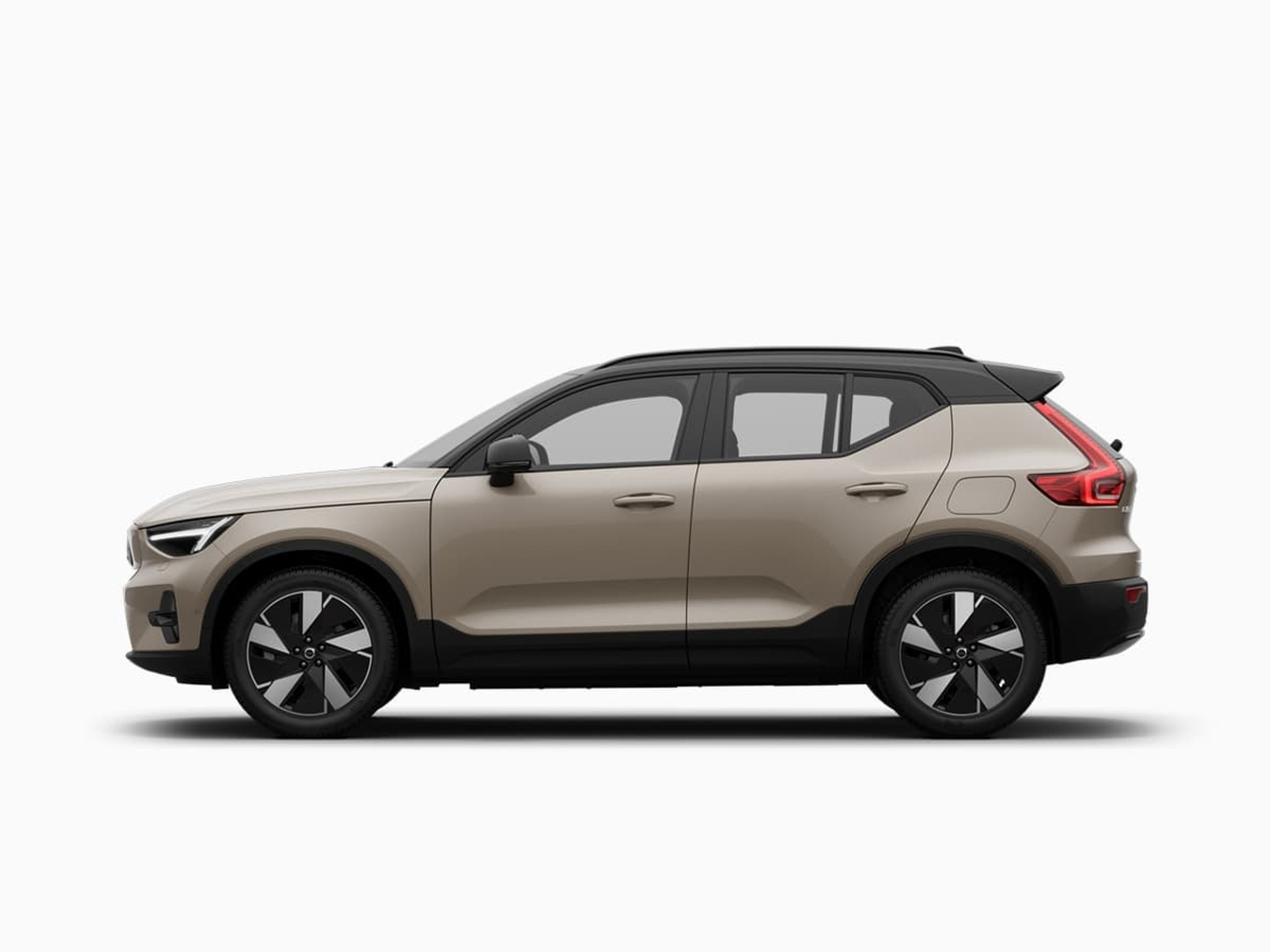 Vue latérale d'une voiture d'occasion Volvo XC40.
