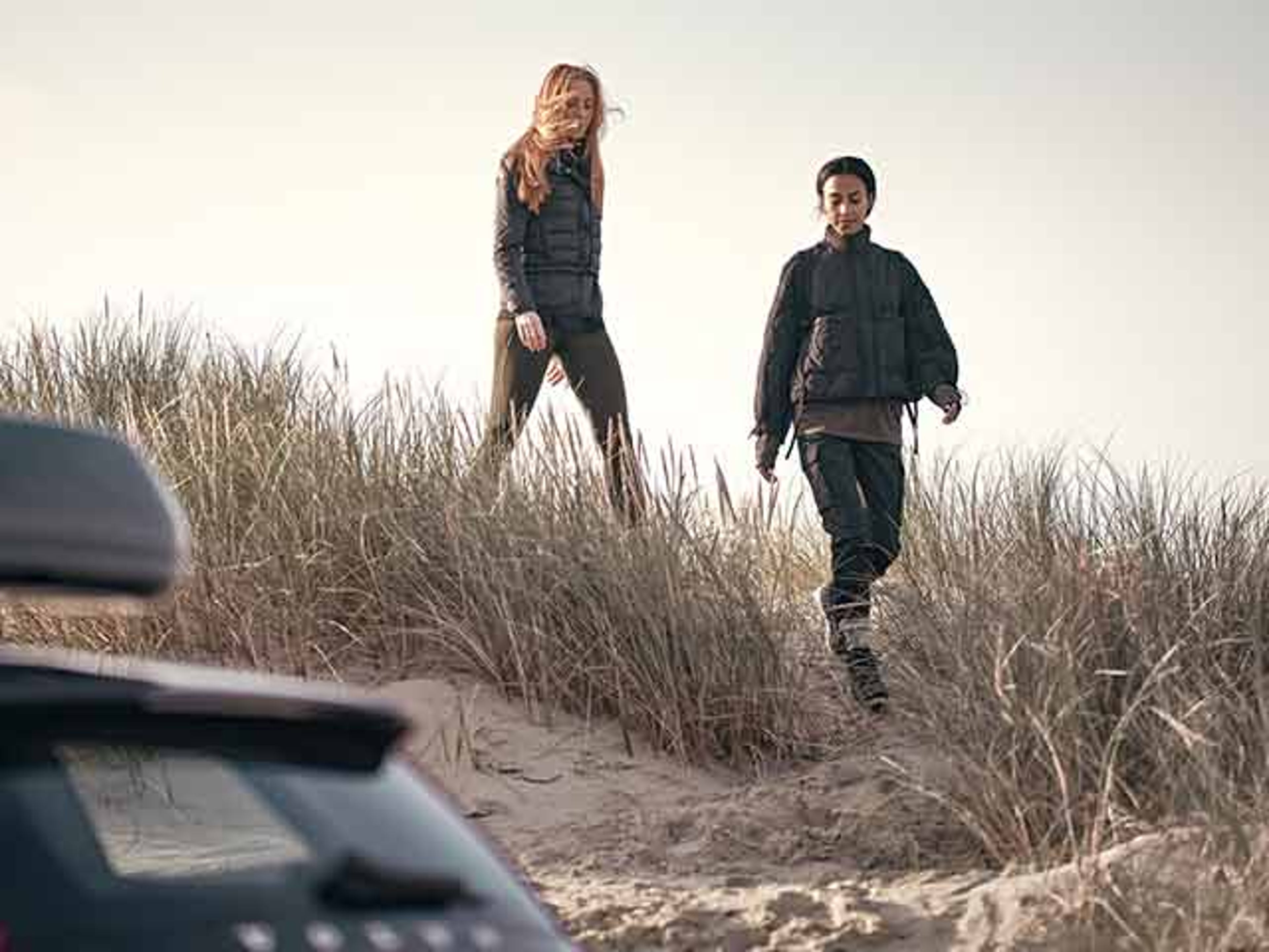 Tjejer på sanddynor