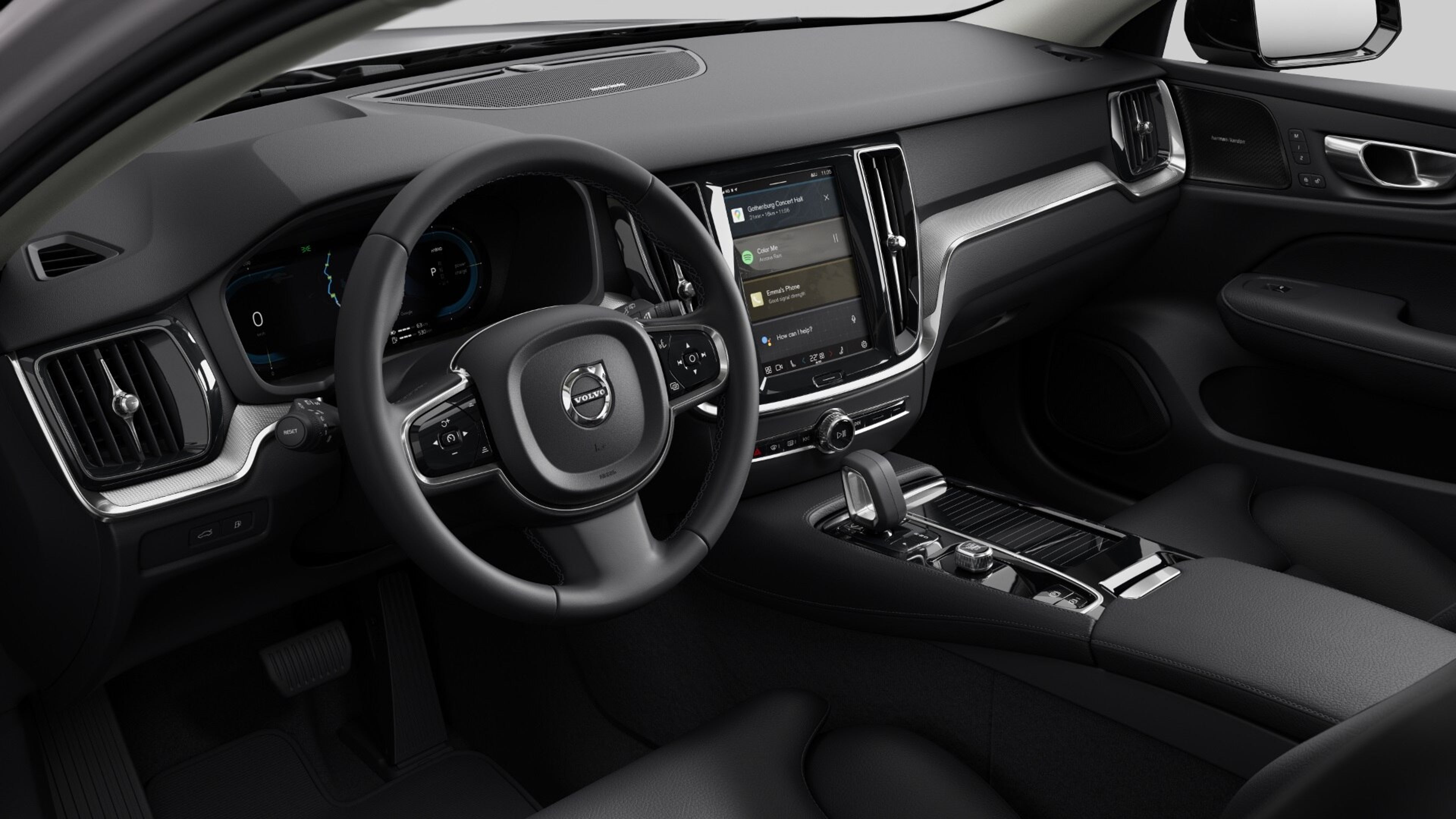 V60 T6 Business Edition interieur en stuur