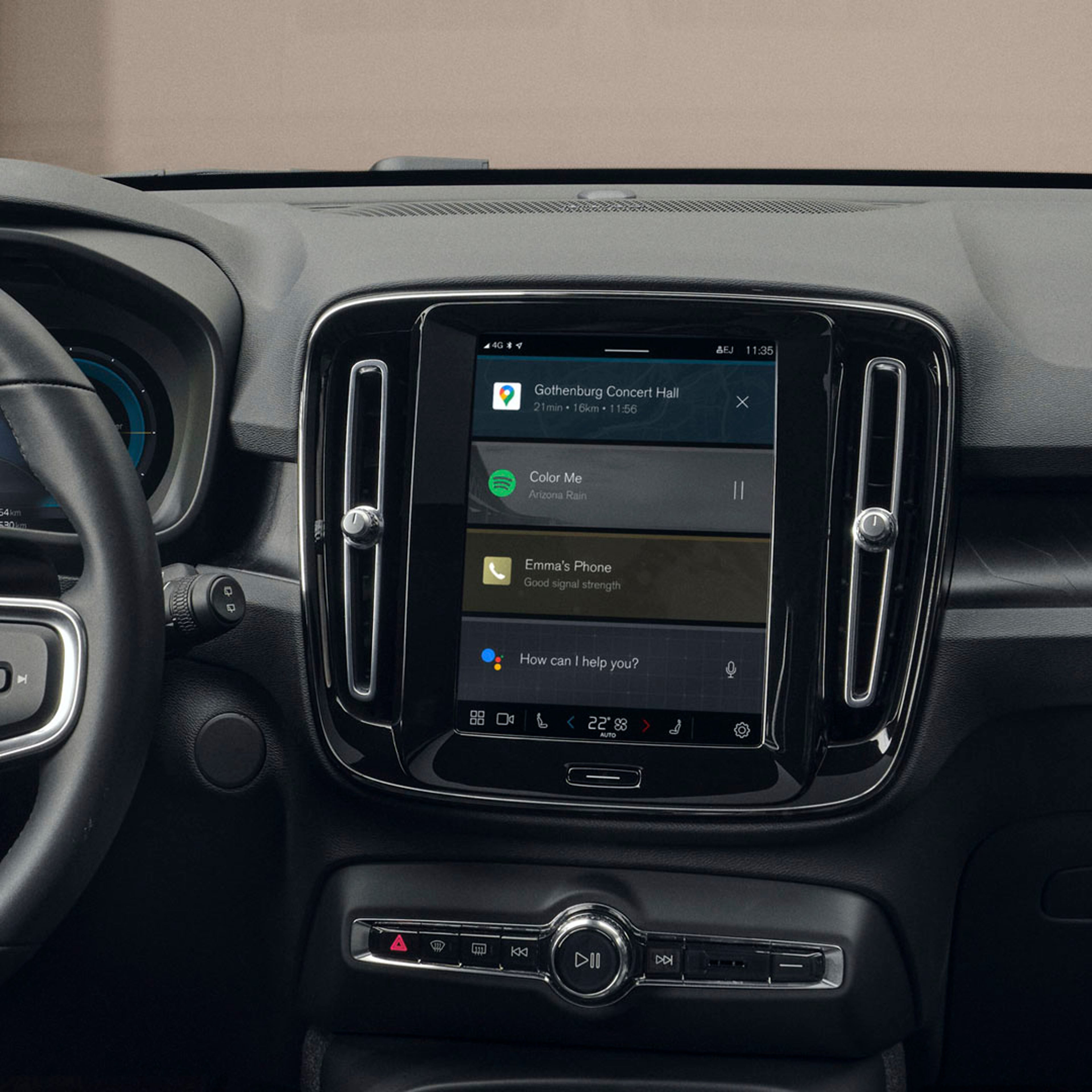 Consola central Volvo EX40