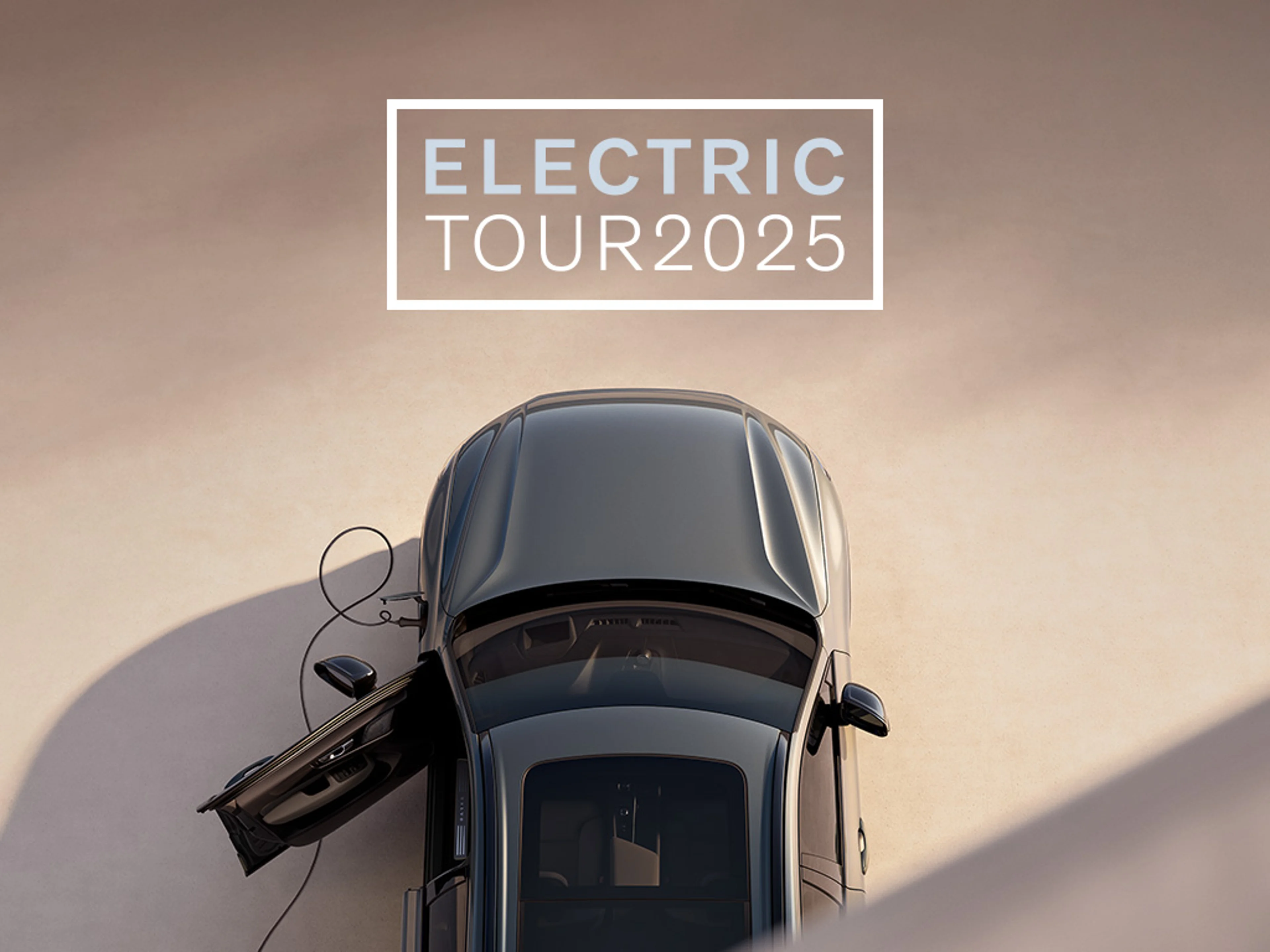 Kampagnenmotiv für die Volvo Electric Tour