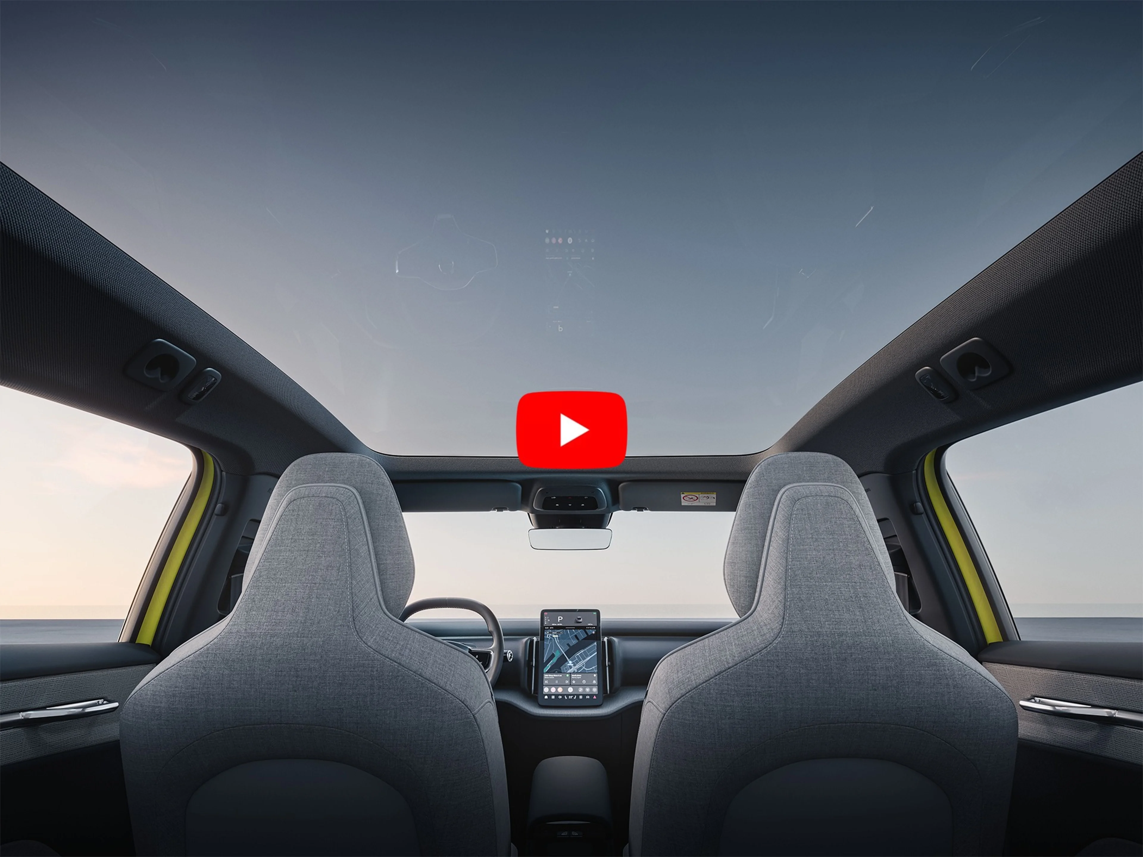 EX30 Interior View YT Logo