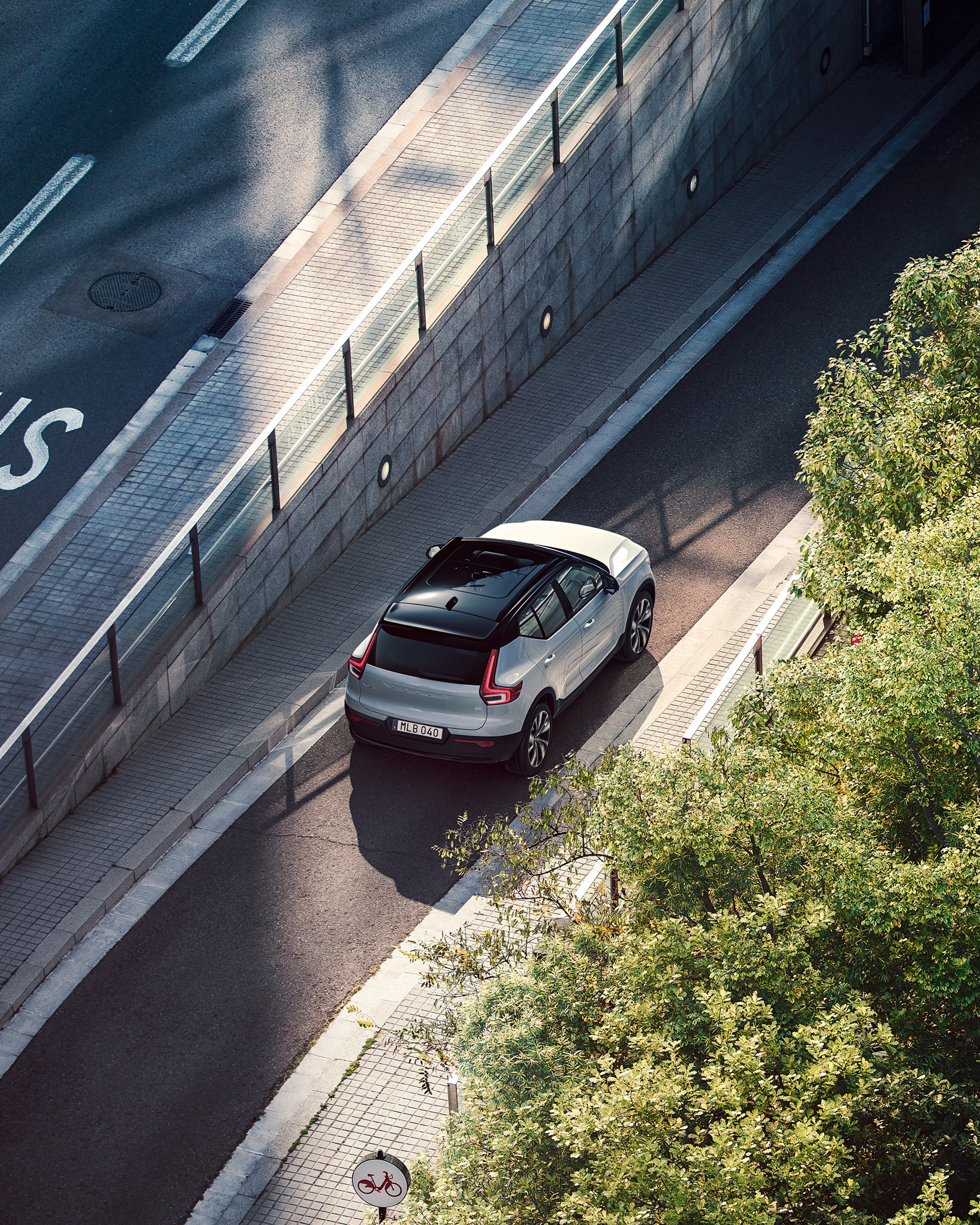 Volvo vue de dessus