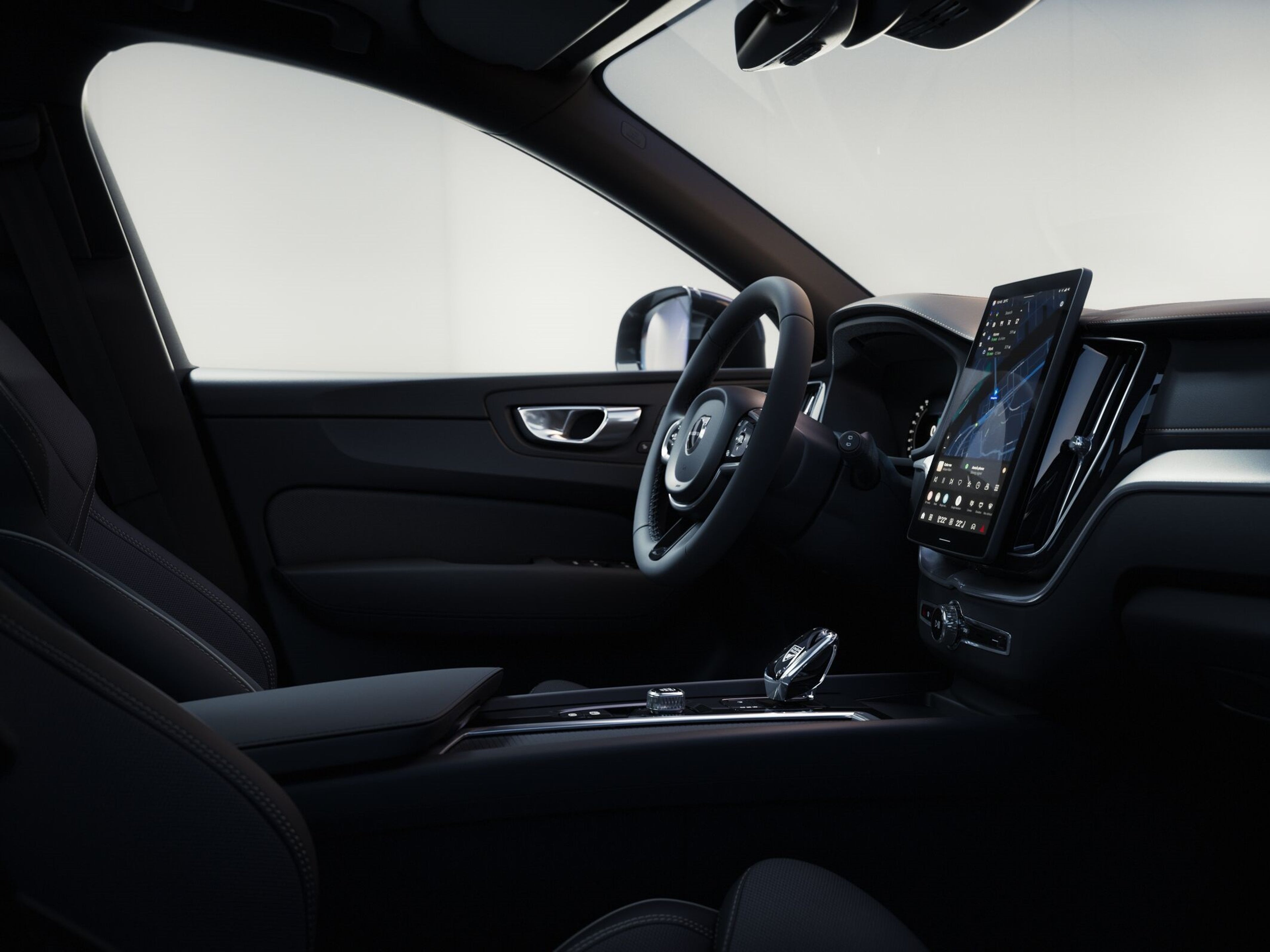 Glossy Volvo Black Edition Interior - with Volvo crystal shifter