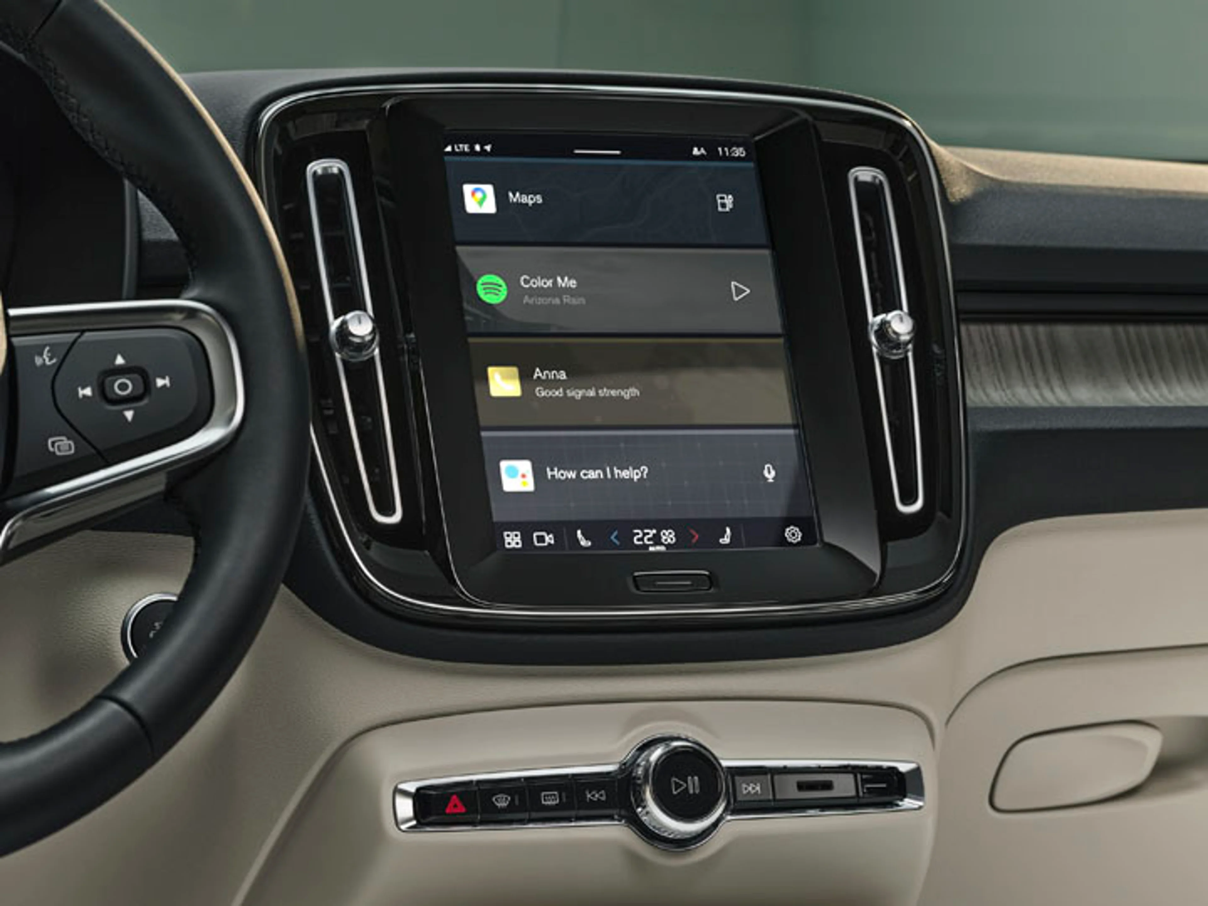 Consola central del SUV compacto