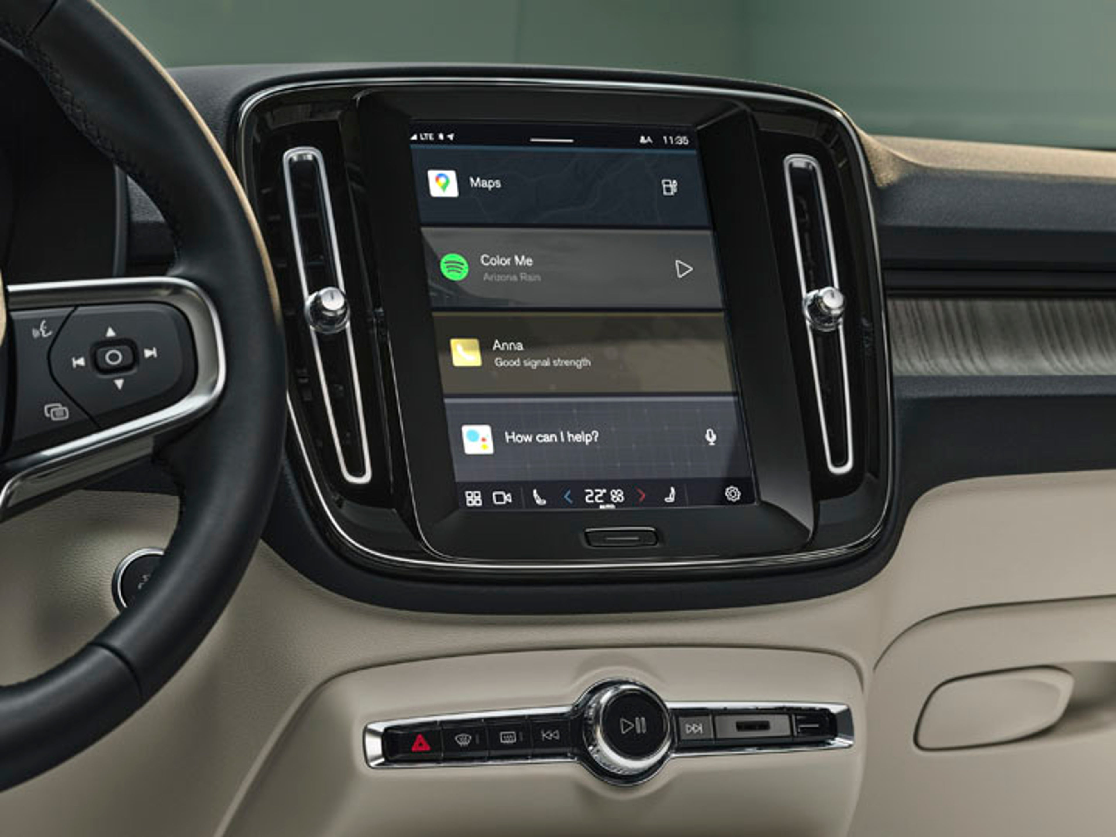Consola central del SUV compacto