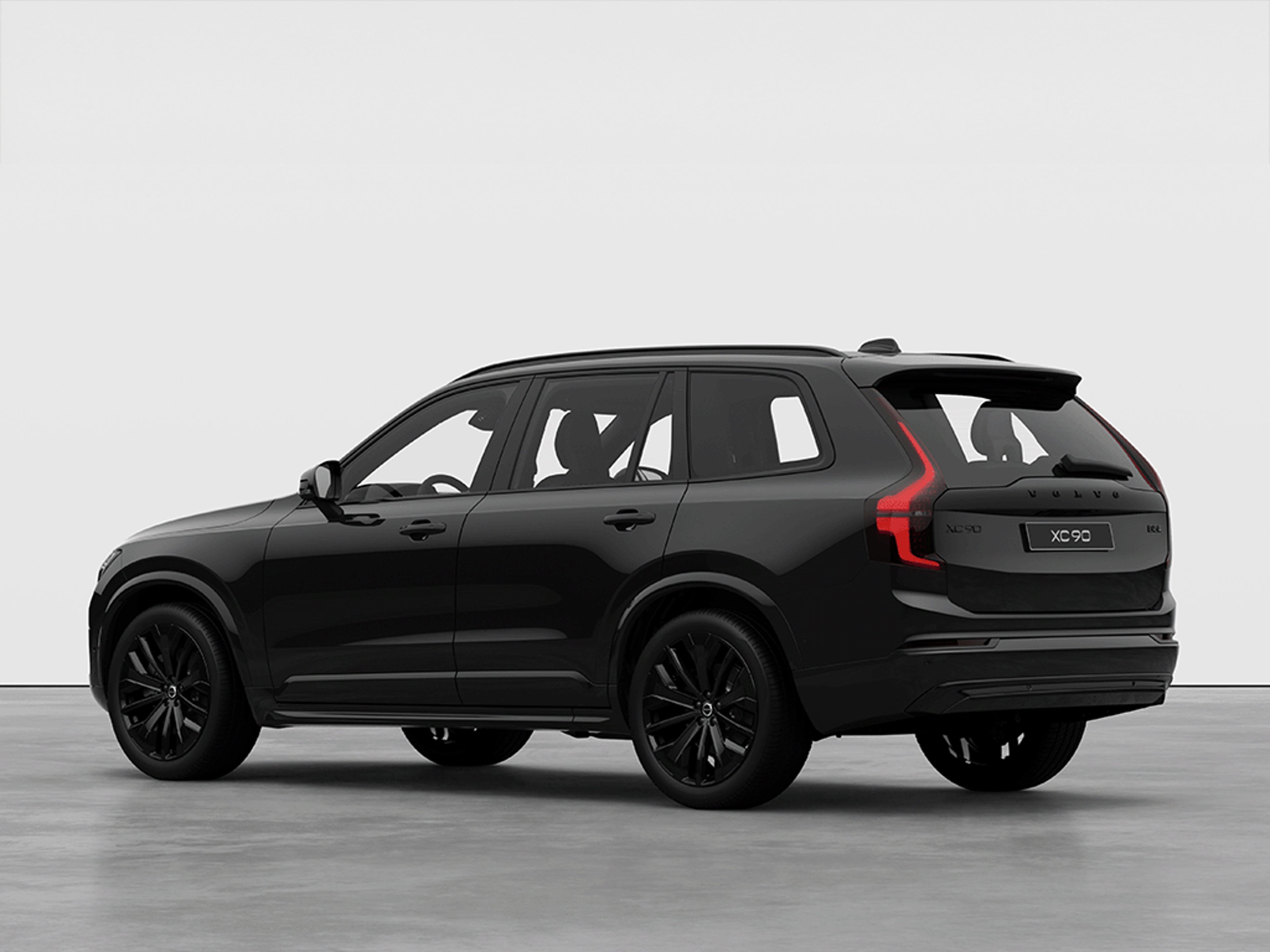 Seitliche Ansicht eines Volvo XC90 Black Edition