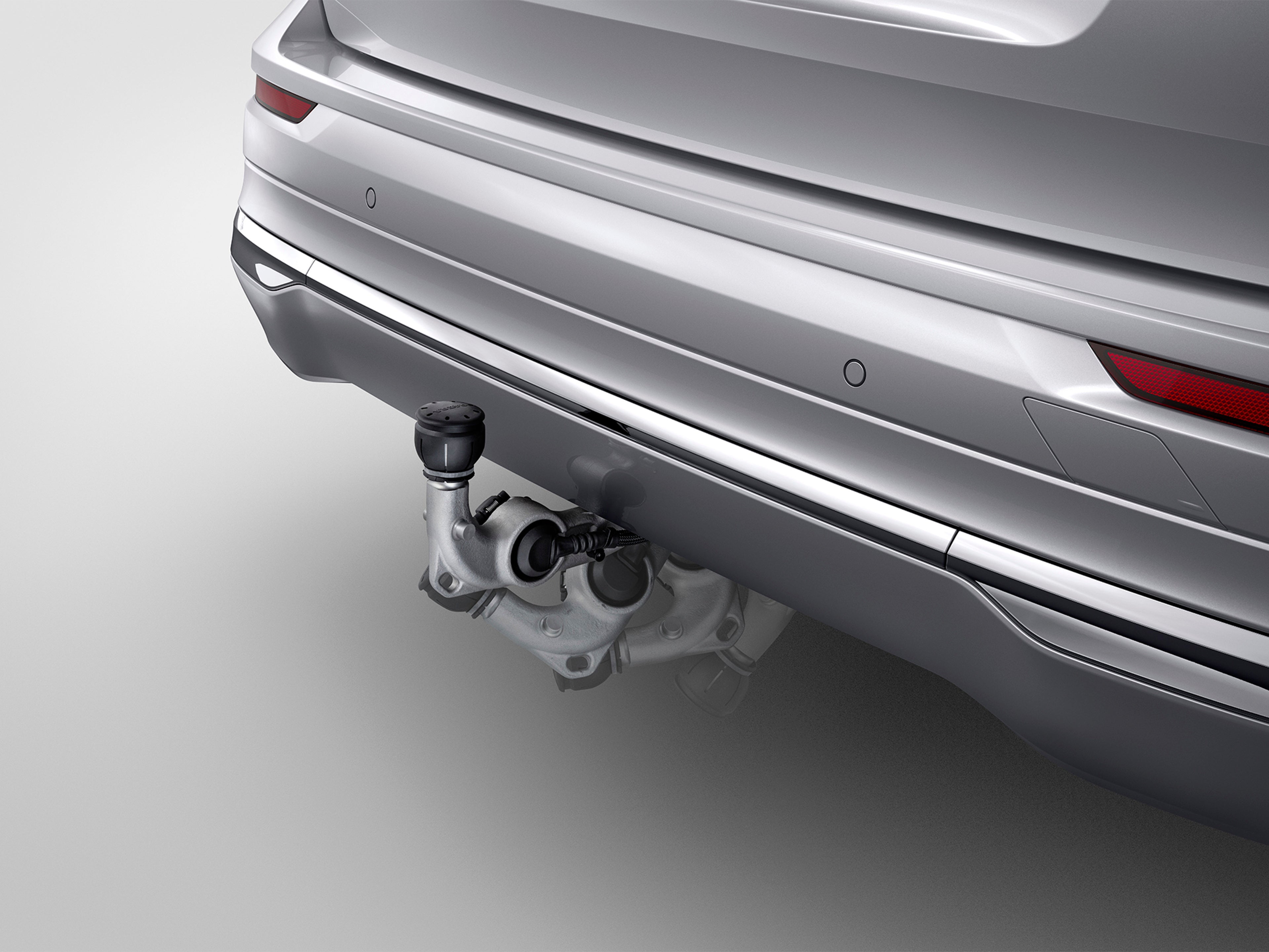 Barra de remolque plegable