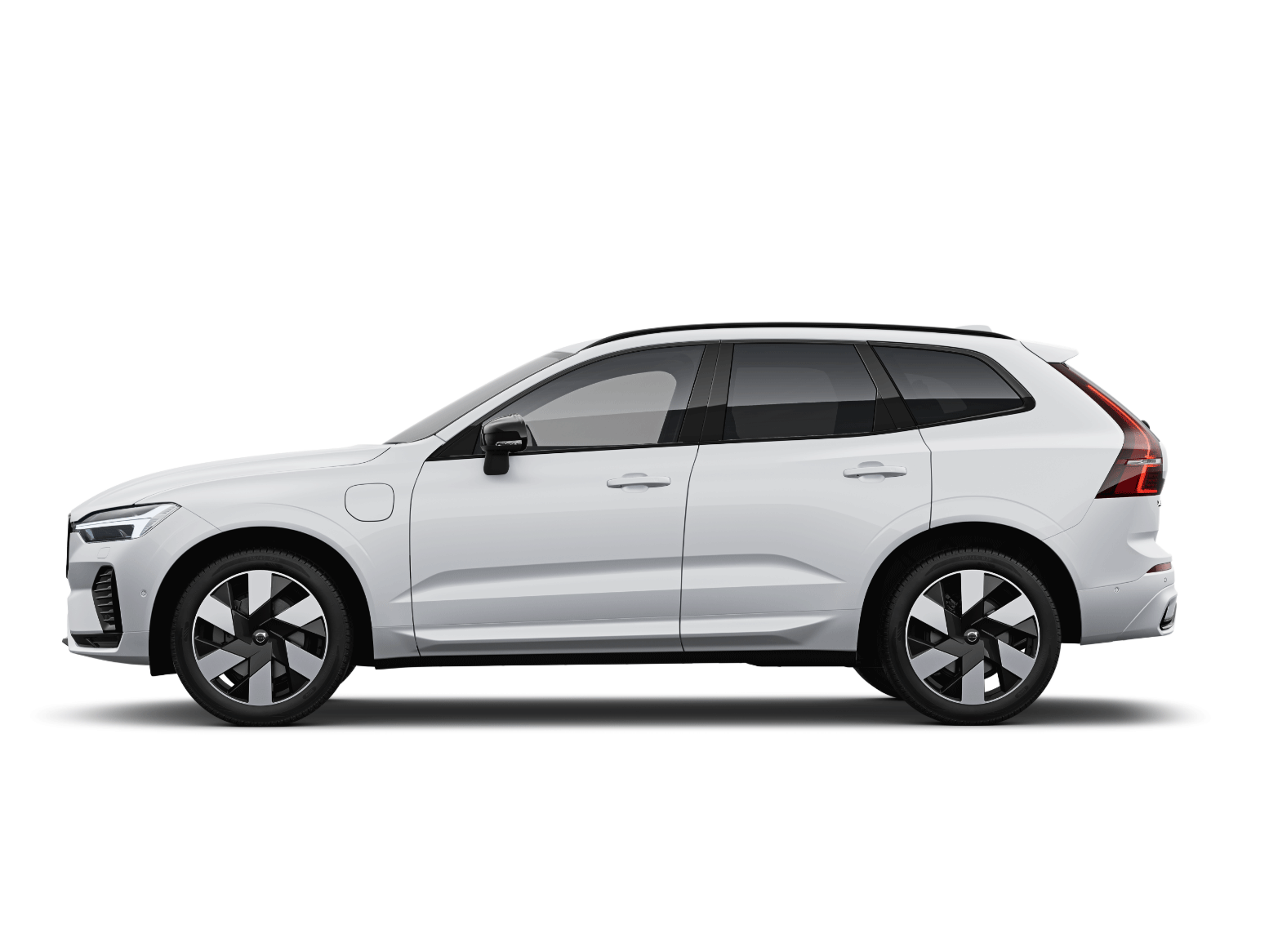 A side profile image of the Volvo XC60 plug in hybrid.