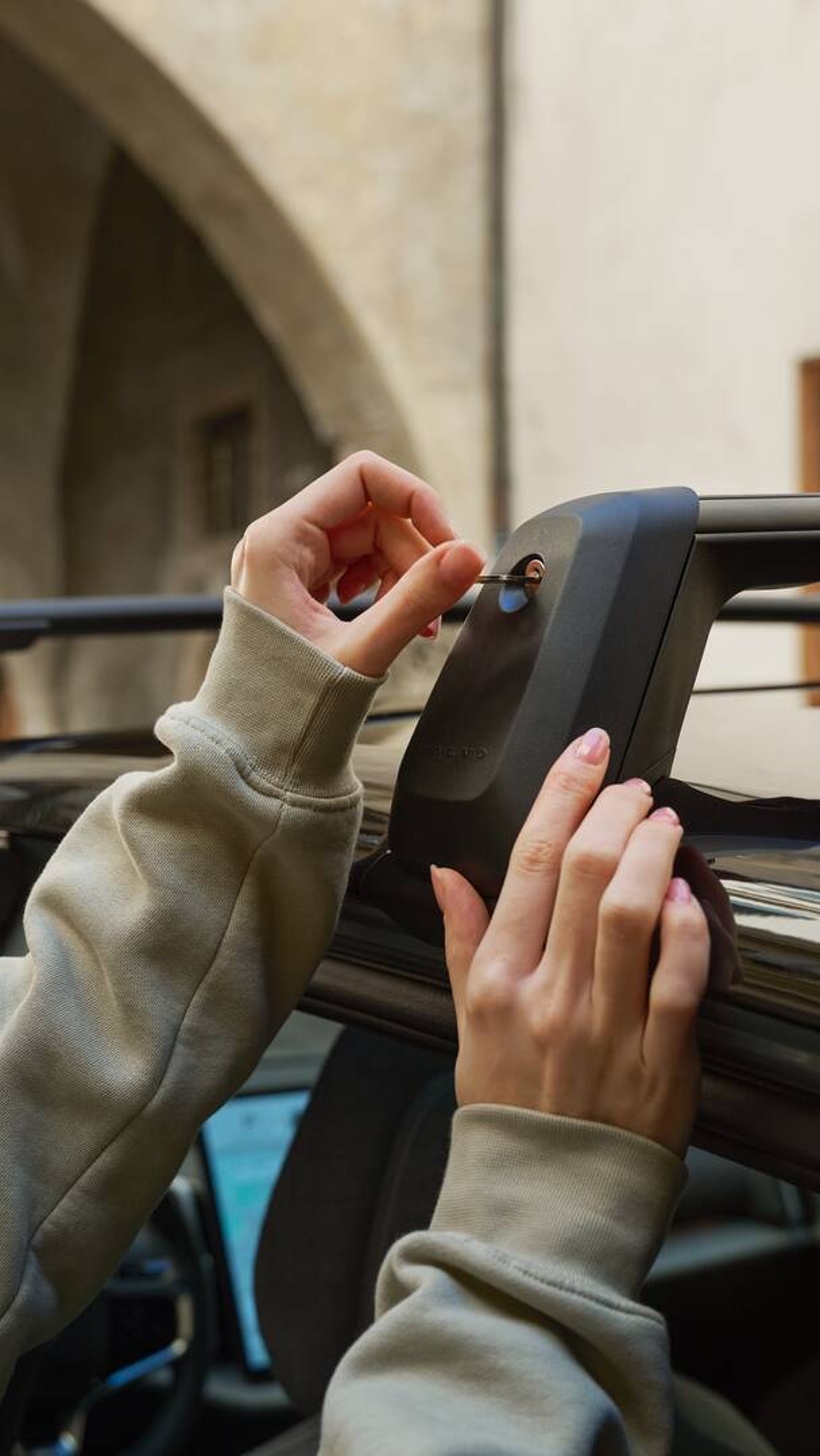 Detalj lasthållare Volvo