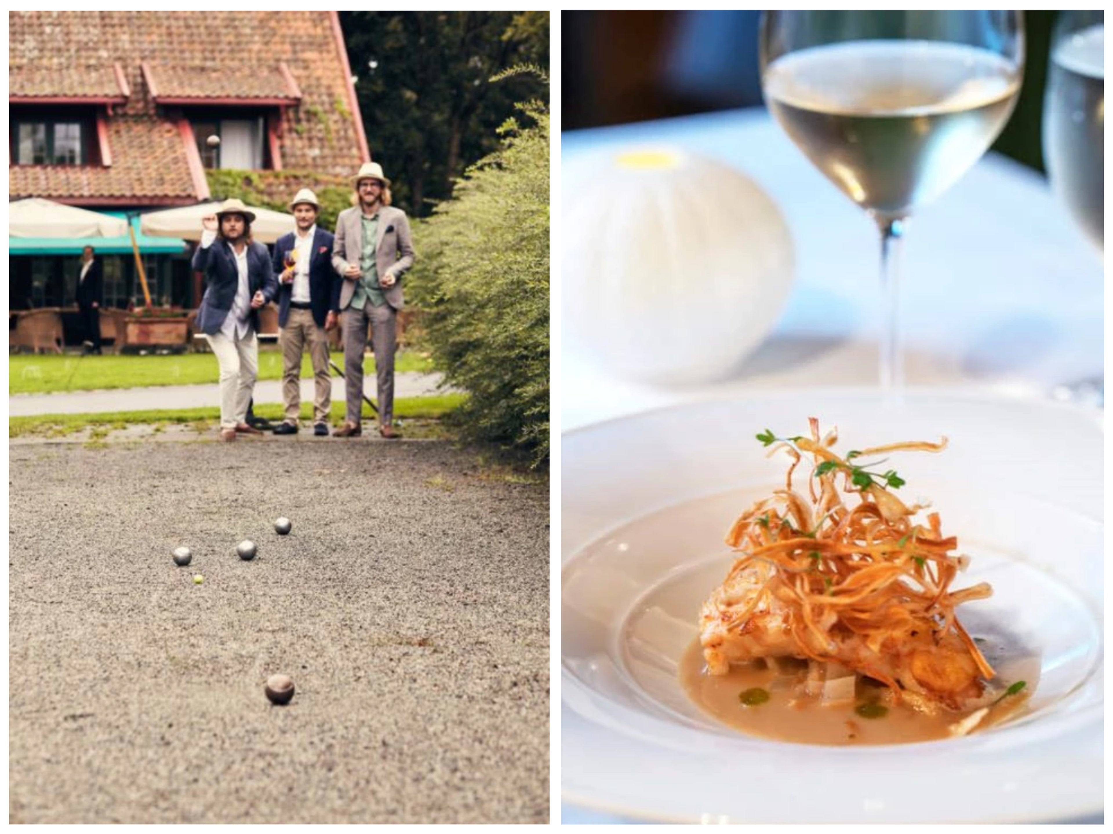 Nærbilde av maten på Engøe gård