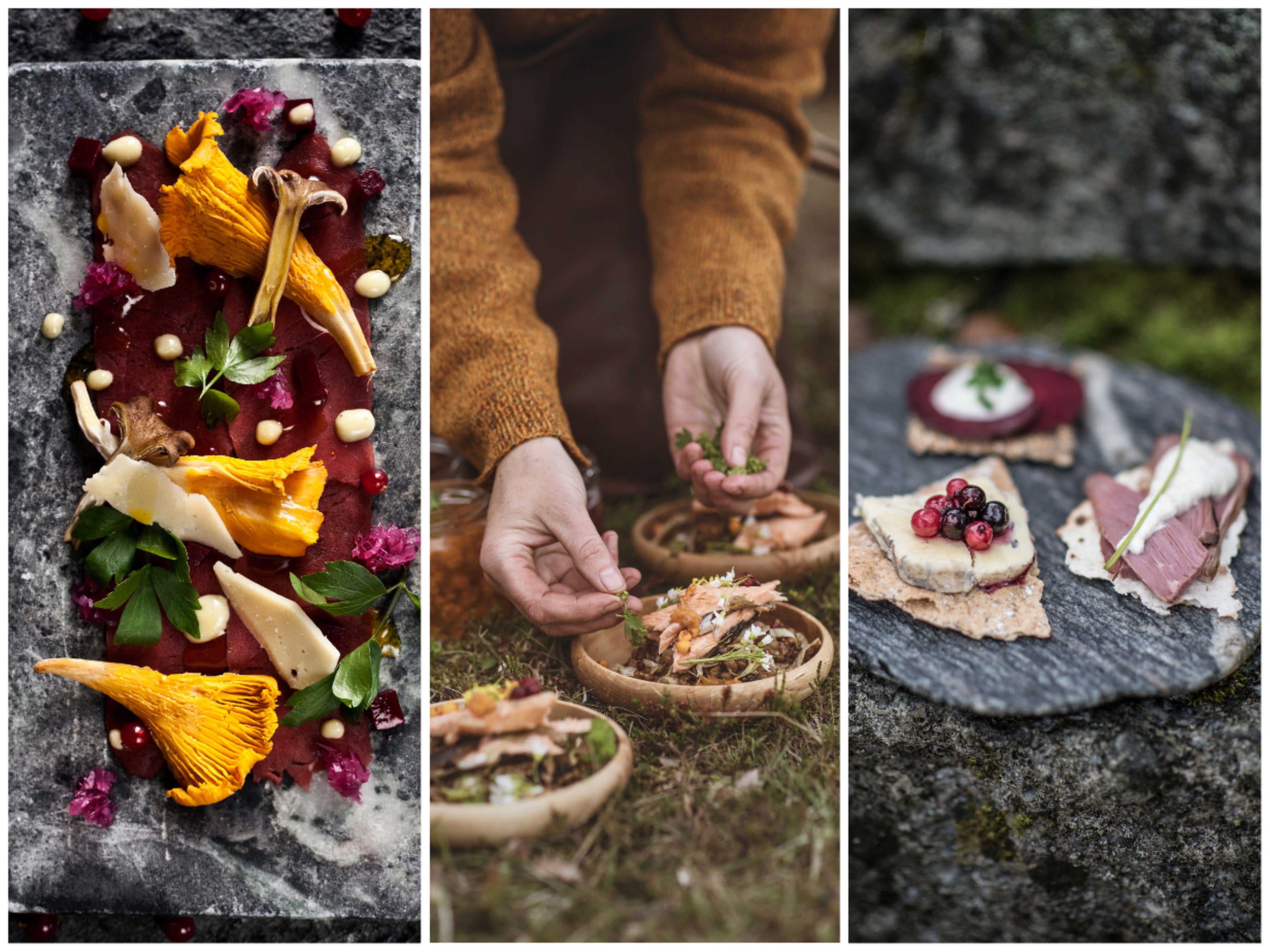 nærbilde av matrettene