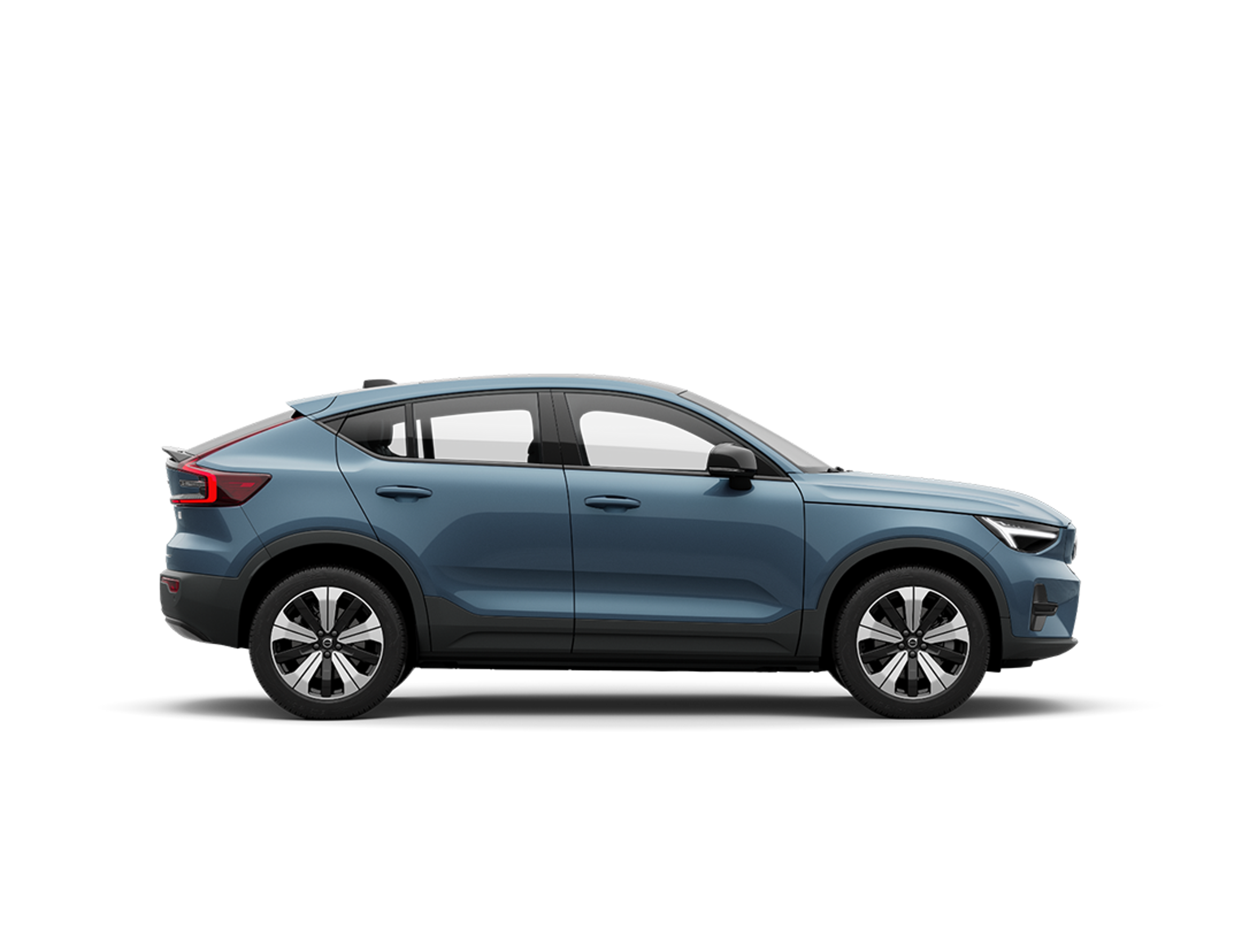 Vue latérale de la Volvo C40 électrique