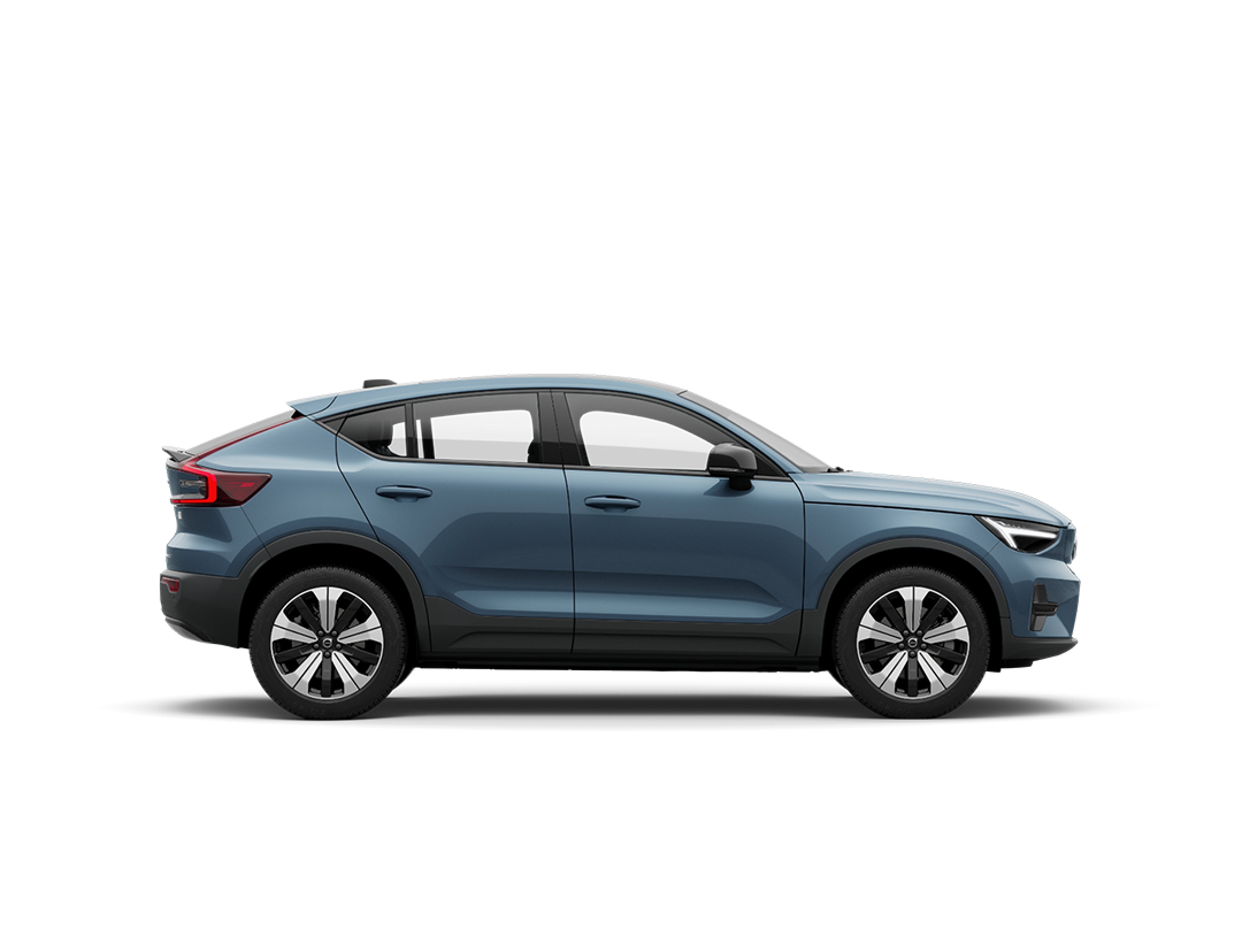 Vue latérale de la Volvo C40 électrique