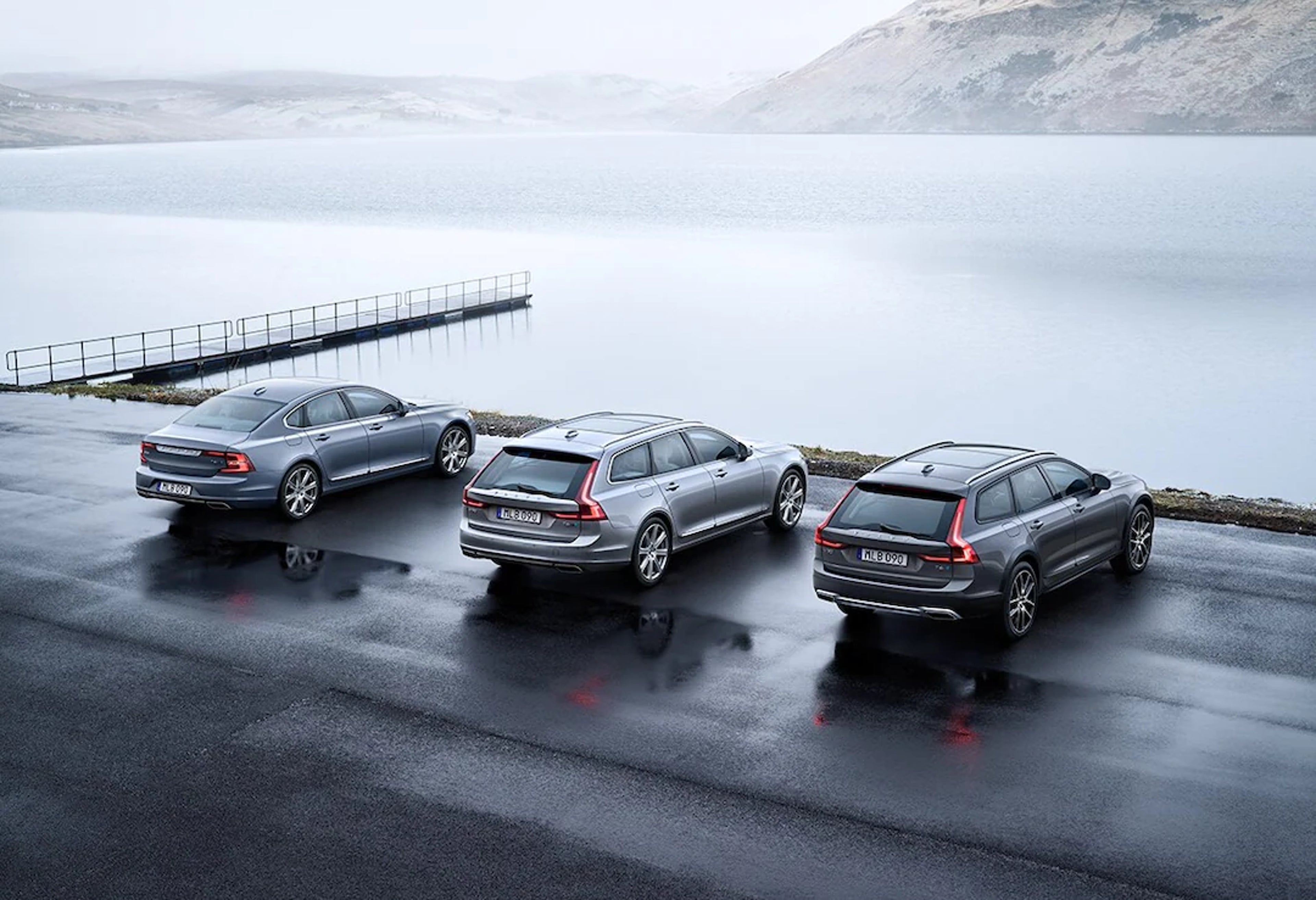 Lineup of Volvo Cars