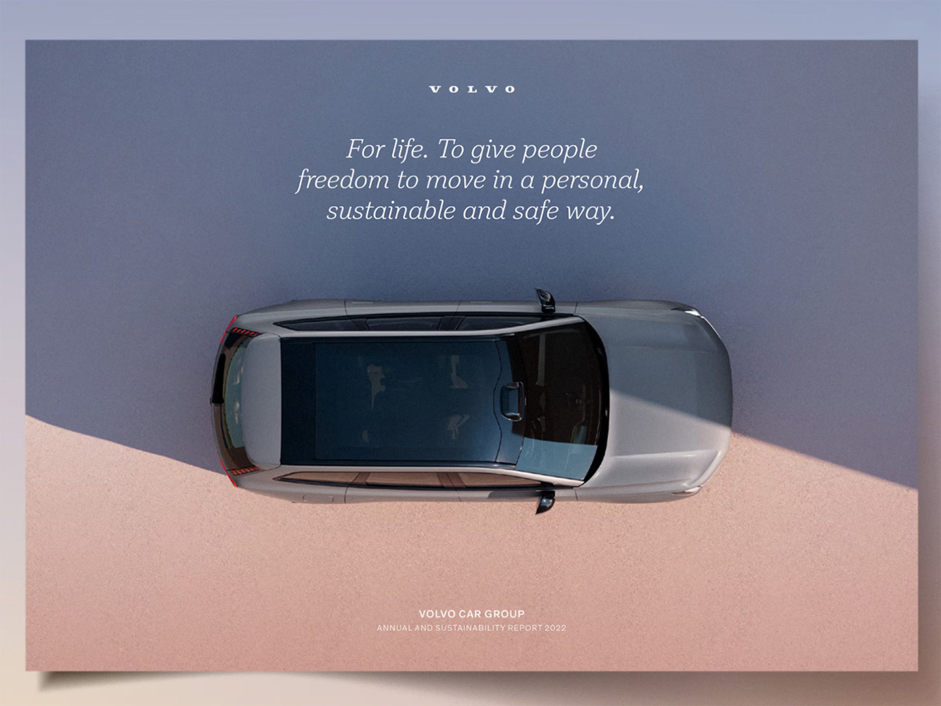 Volvo XC40 slikan s ptičje perspektive.