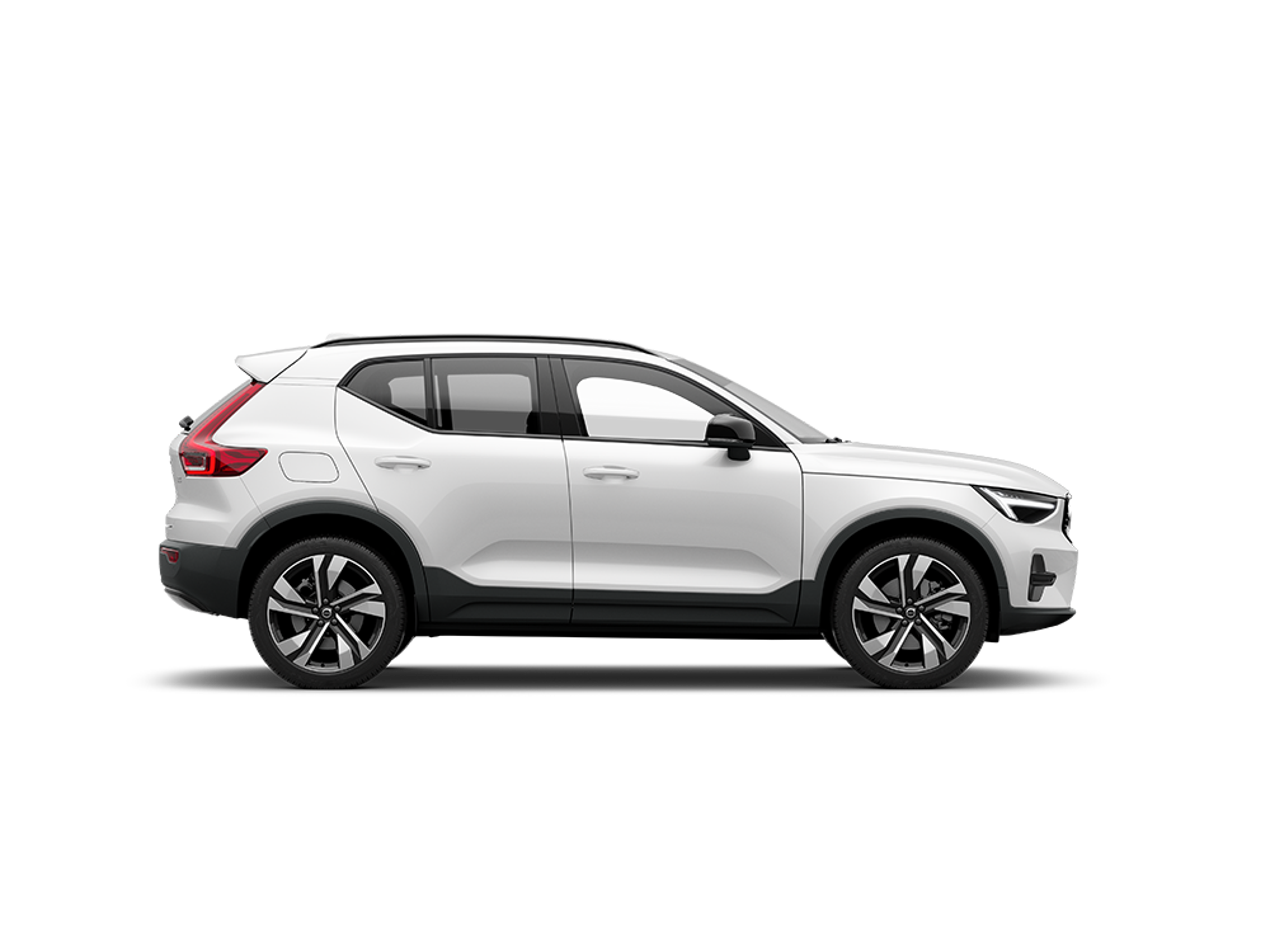 Volvo XC40 blanche Limited edition vue à lateral.
