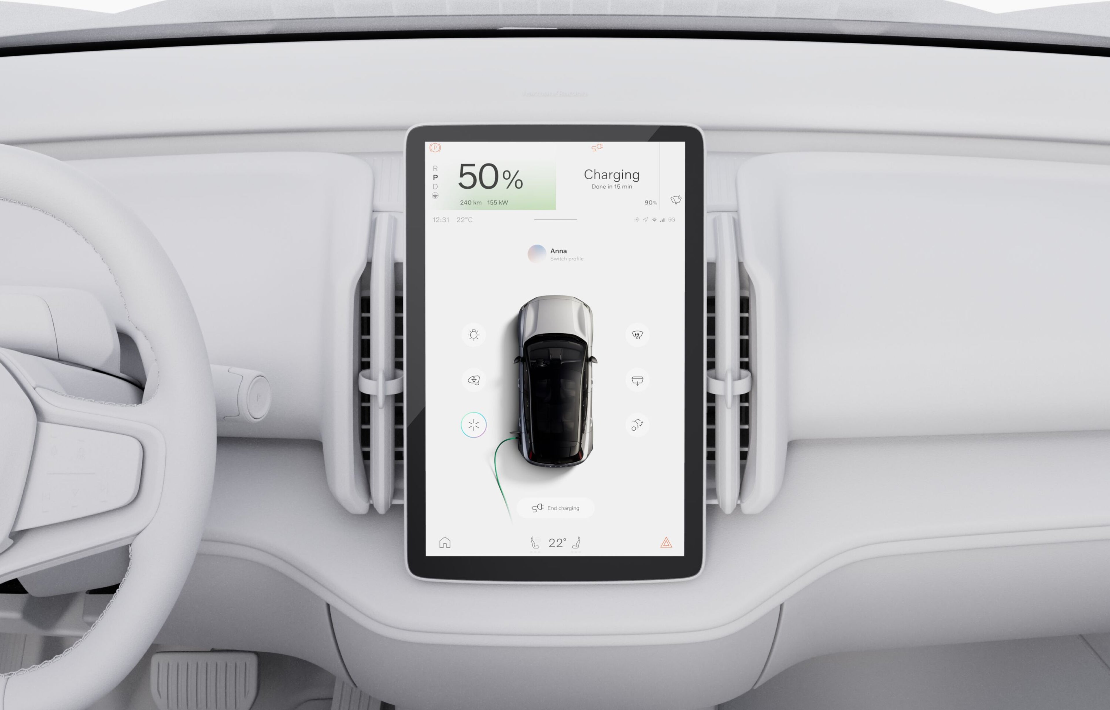 Ekran elektryczne Volvo