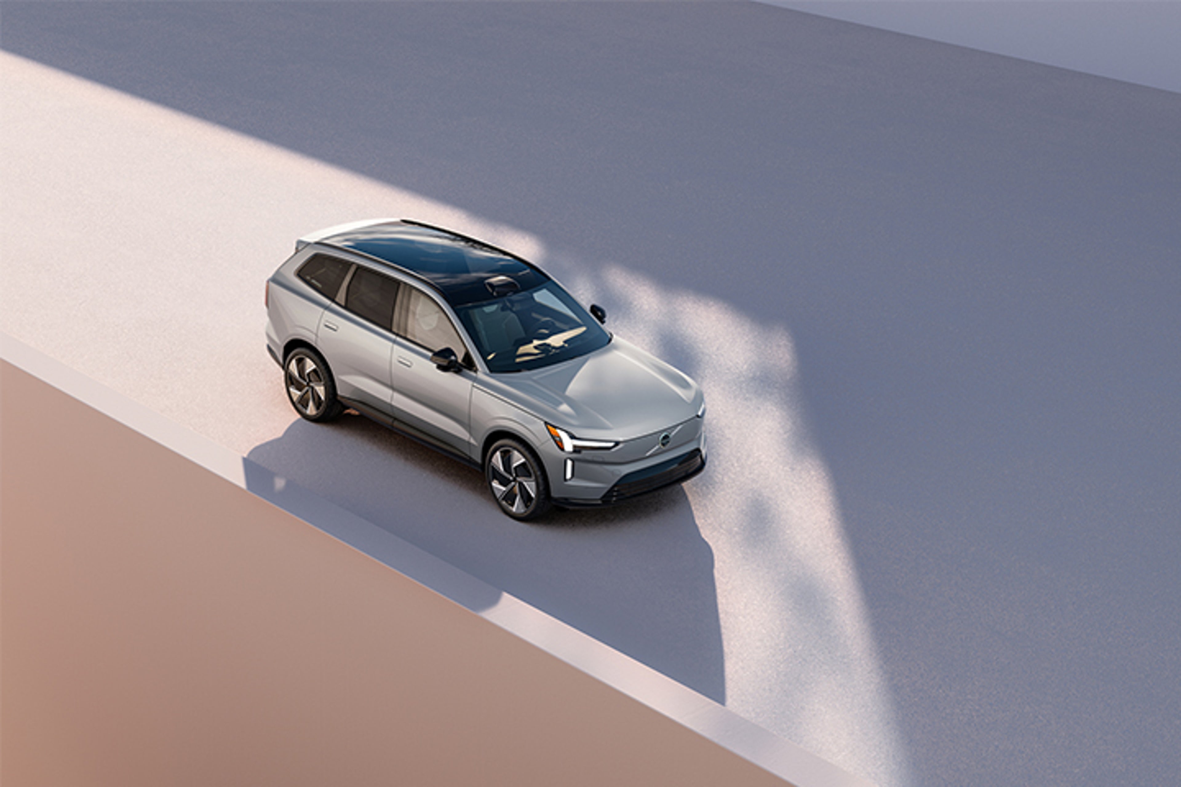 2023 Good Green Design Award EX90 - Top down view of Volvo car