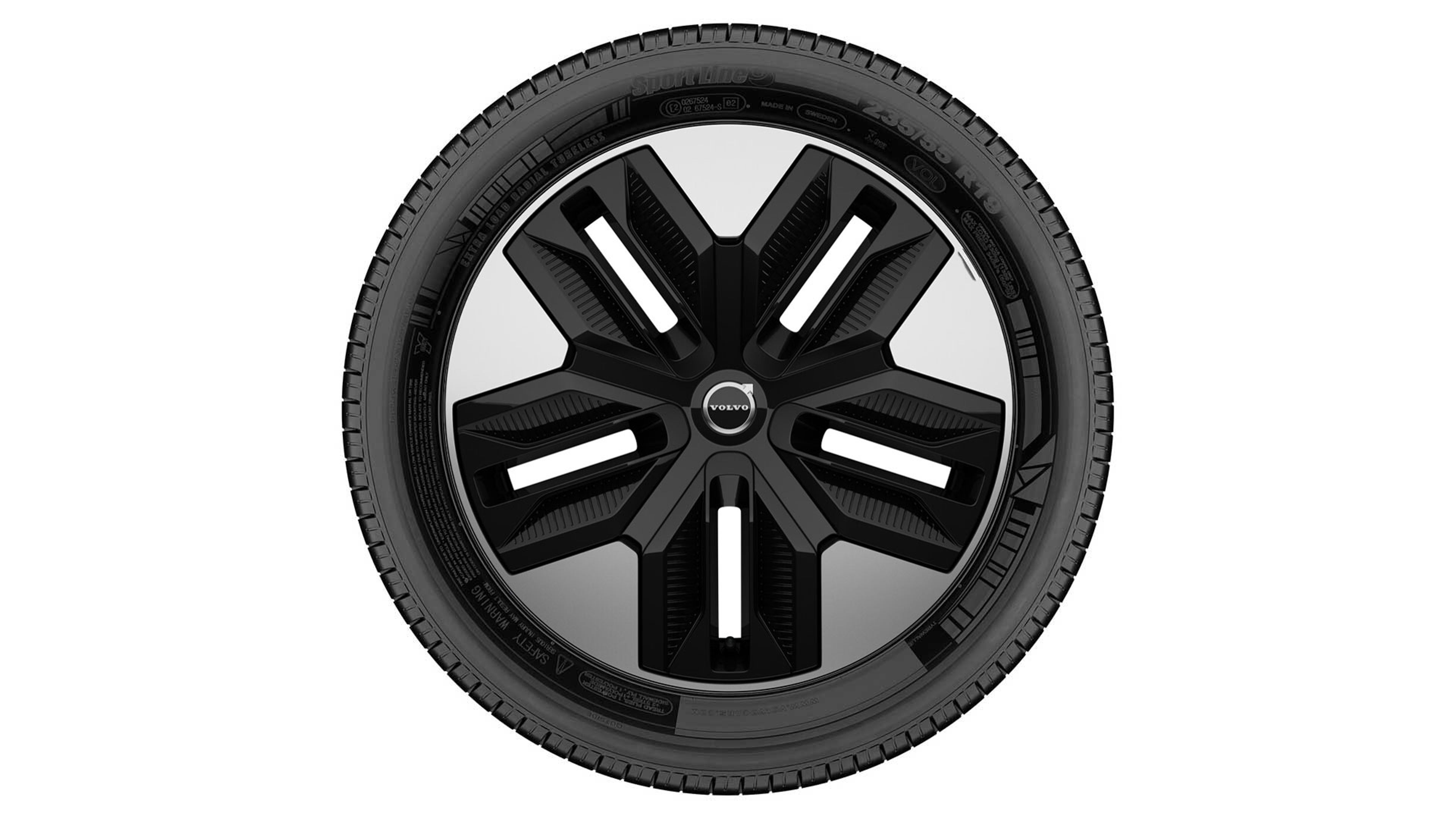 18" 5-Spoke Aero Silver/Glossy Black